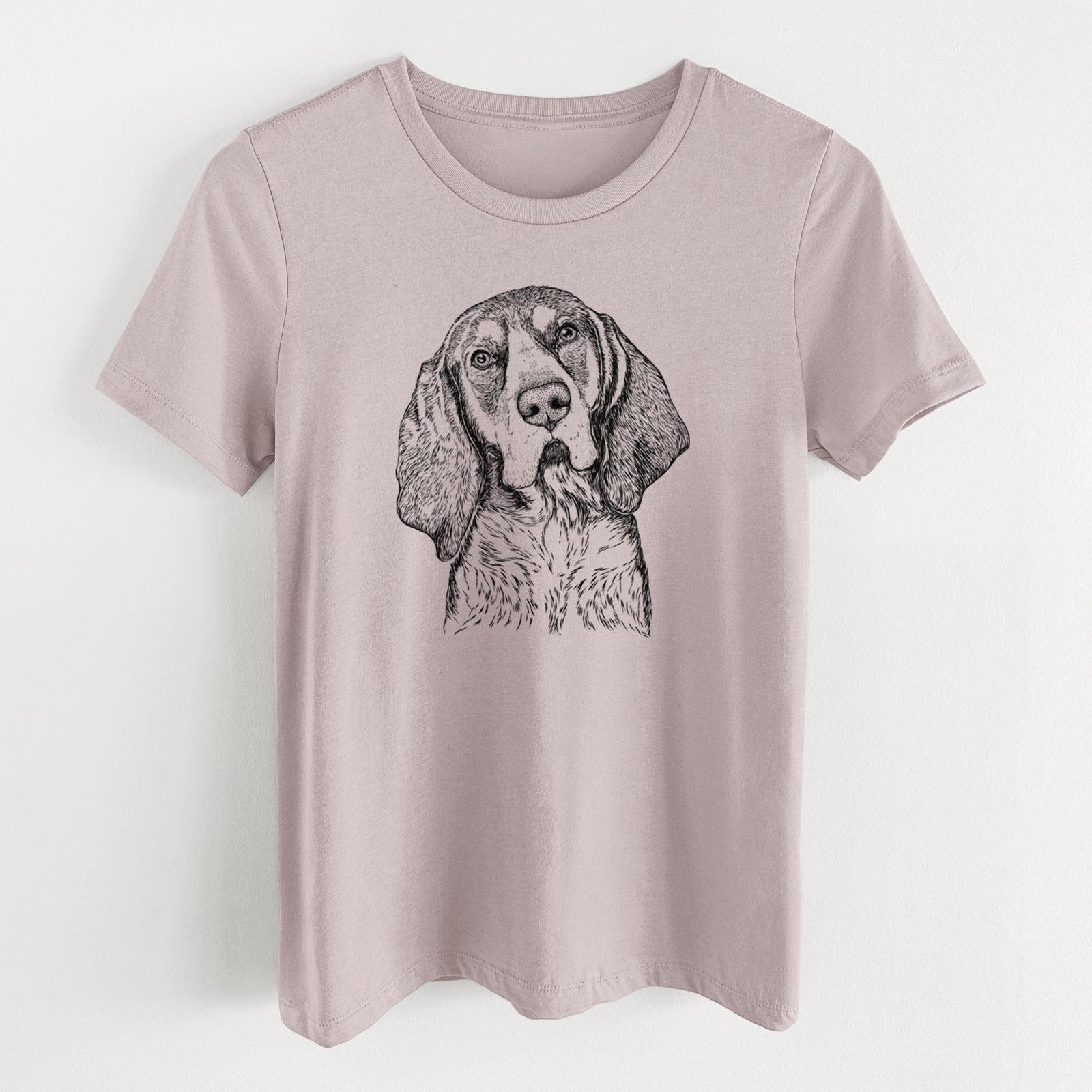 Bare Huck the Bluetick Coonhound - Women's Lightweight Relaxed Fit 100% Cotton Crewneck