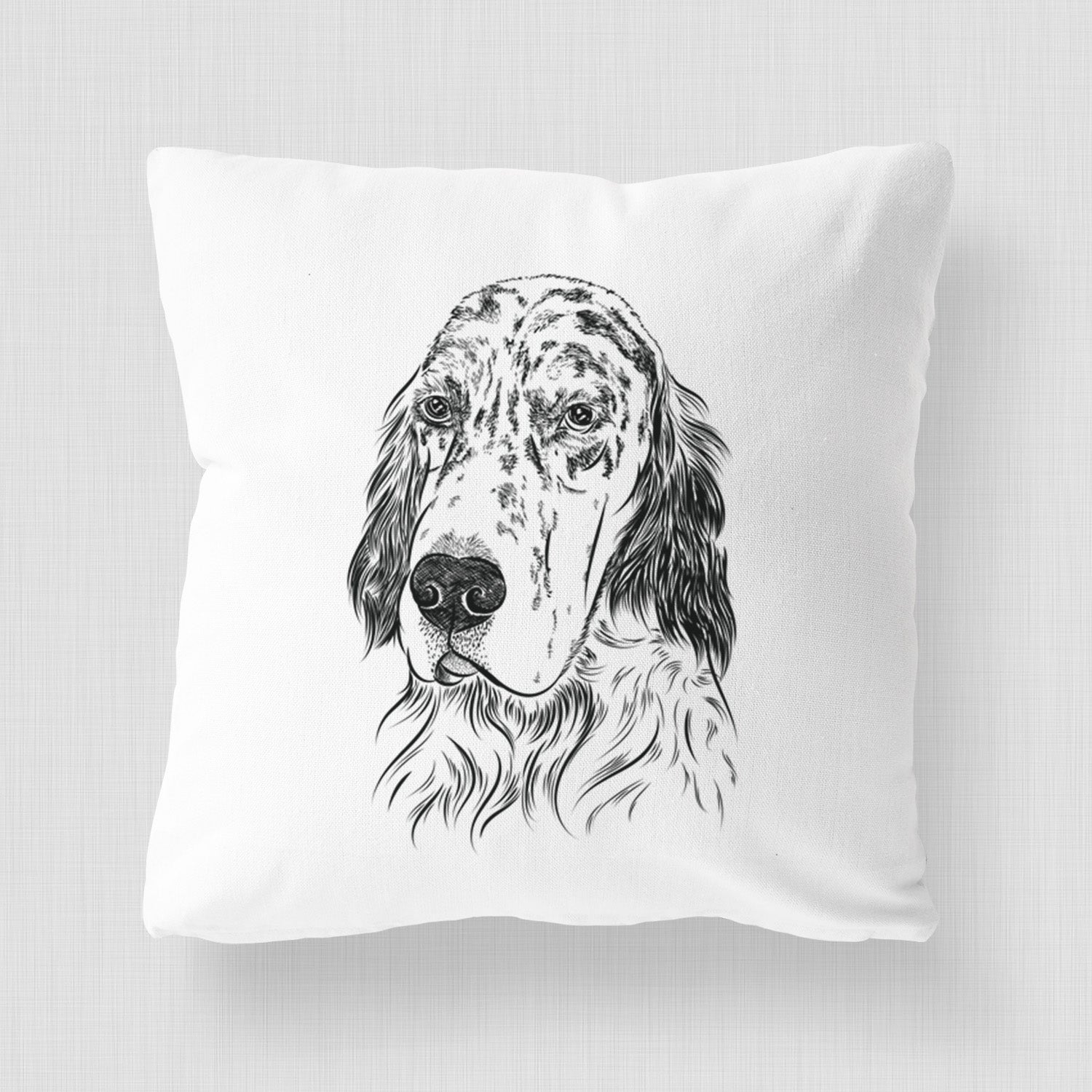 Hutch the English Setter - Throw Pillow Cover