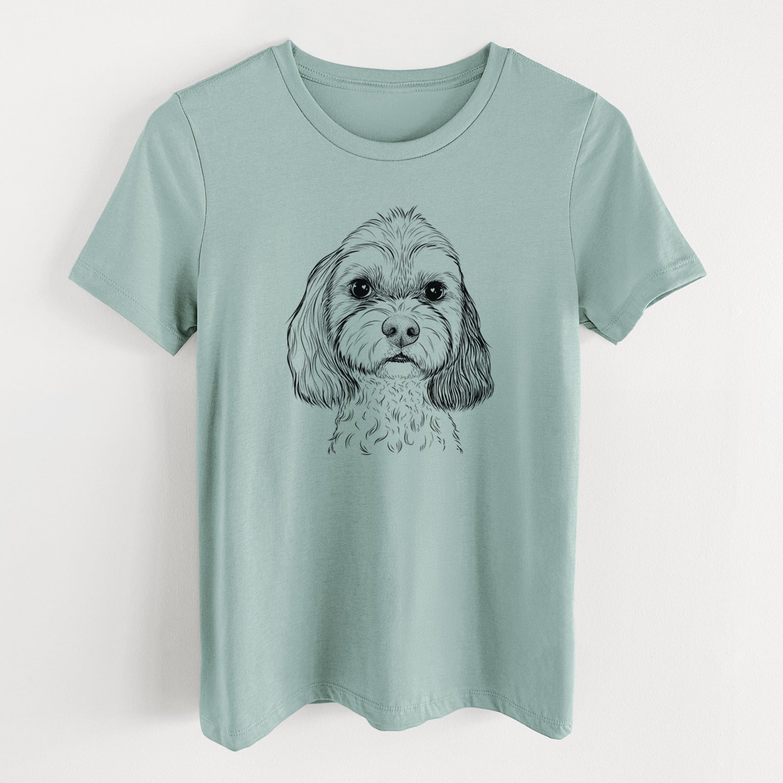 Bare Jasper Diggins the Cavapoo - Women's Lightweight Relaxed Fit 100% Cotton Crewneck