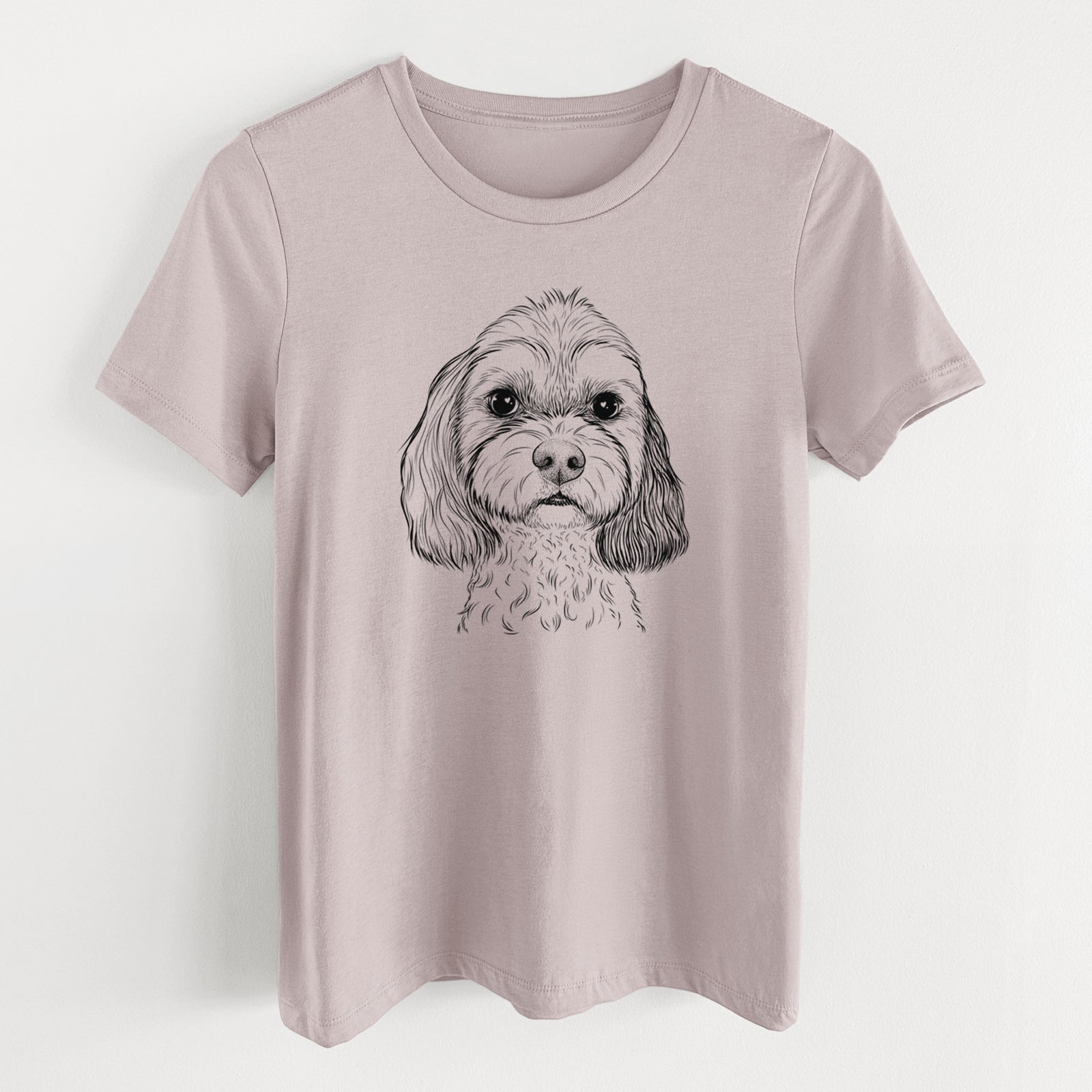 Bare Jasper Diggins the Cavapoo - Women's Lightweight Relaxed Fit 100% Cotton Crewneck