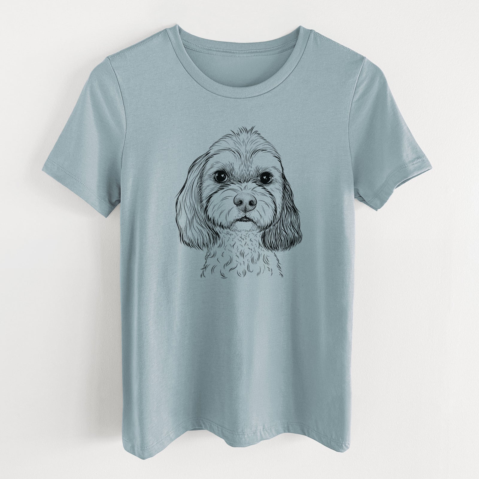 Bare Jasper Diggins the Cavapoo - Women's Lightweight Relaxed Fit 100% Cotton Crewneck