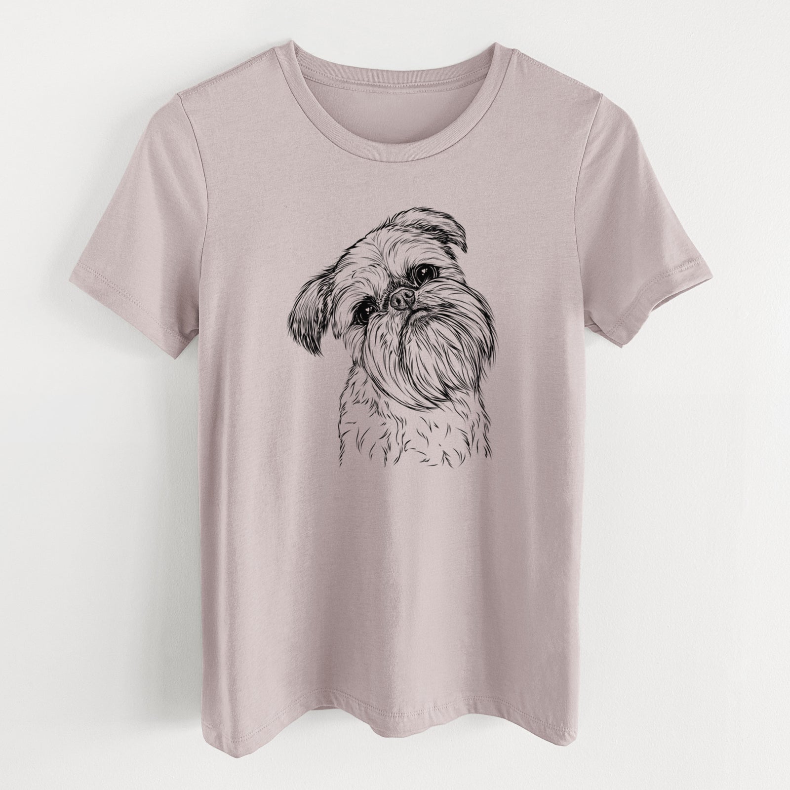 Bare Jasper Joe the Brussels Griffon - Women's Lightweight Relaxed Fit 100% Cotton Crewneck