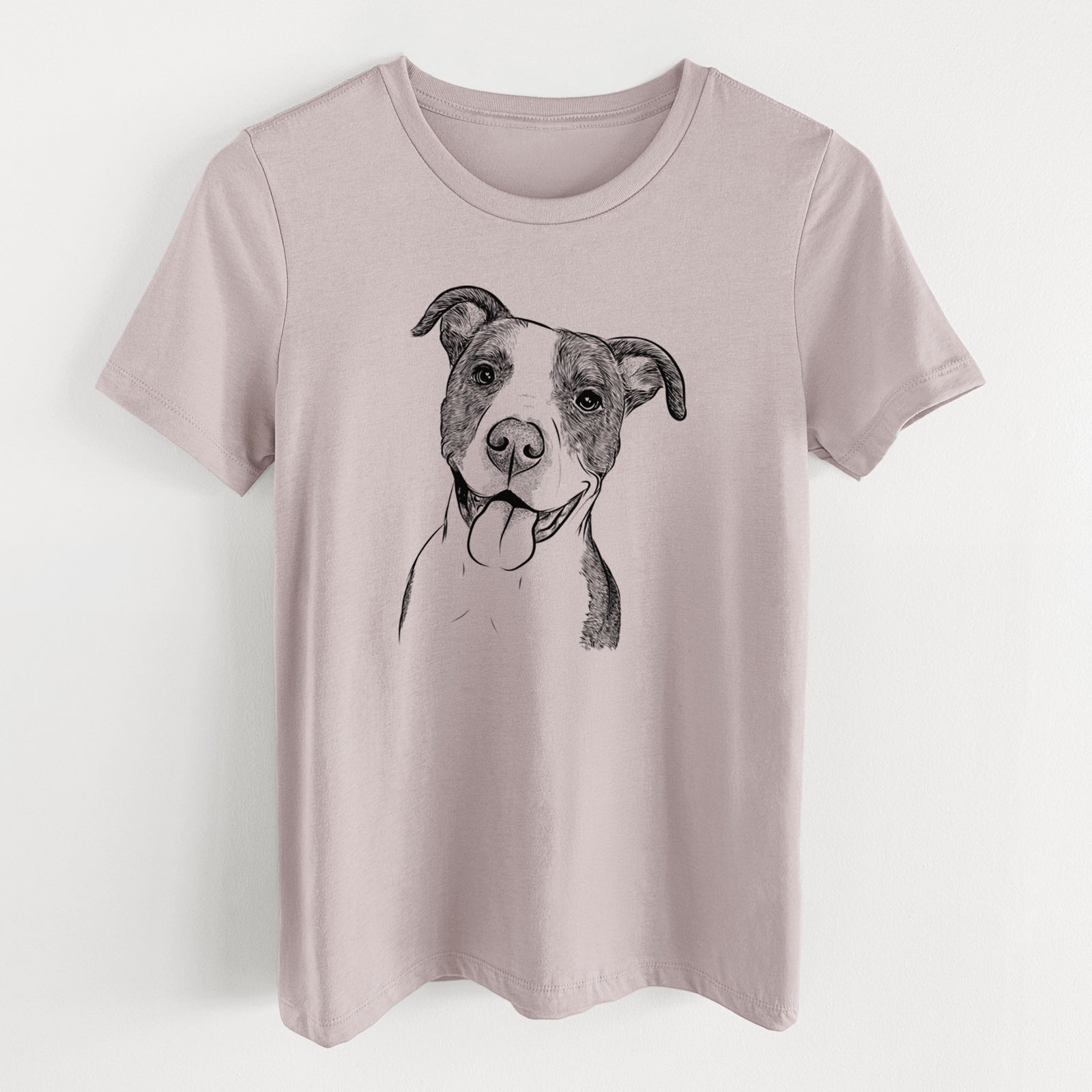 Bare Jax the American Pitbull Terrier Mix - Women's Lightweight Relaxed Fit 100% Cotton Crewneck