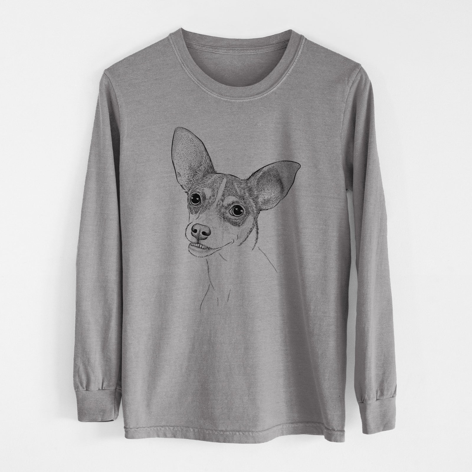 Bare Kailani the Chihuahua Mix - Heavyweight 100% Cotton Long Sleeve