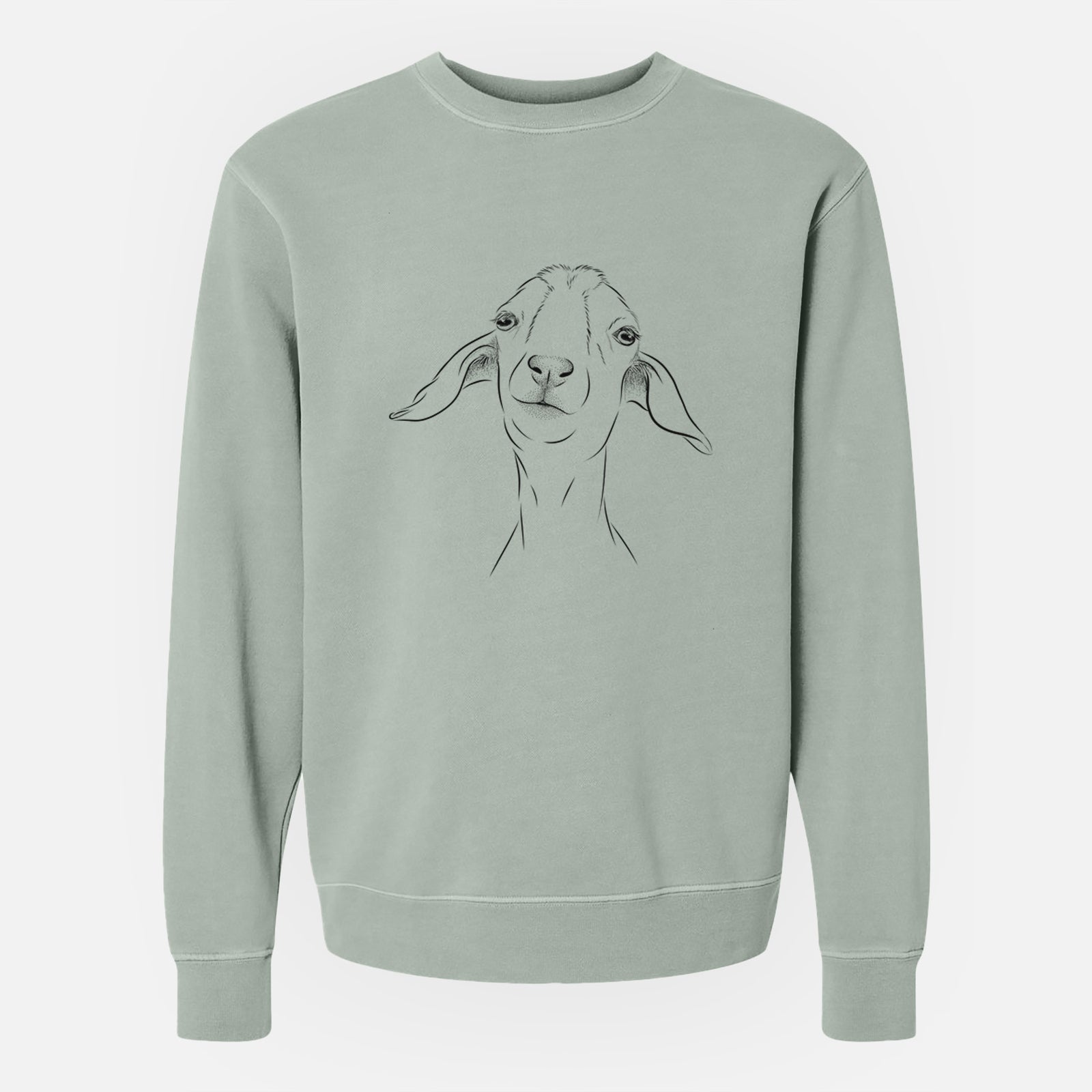 Bare Kara Dune the Spanish Boer Goat - Unisex Pigment Dyed Crew Sweatshirt