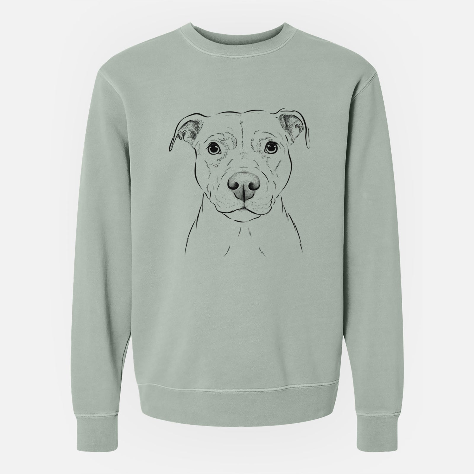 Bare Khaleesi the Pitbull - Unisex Pigment Dyed Crew Sweatshirt