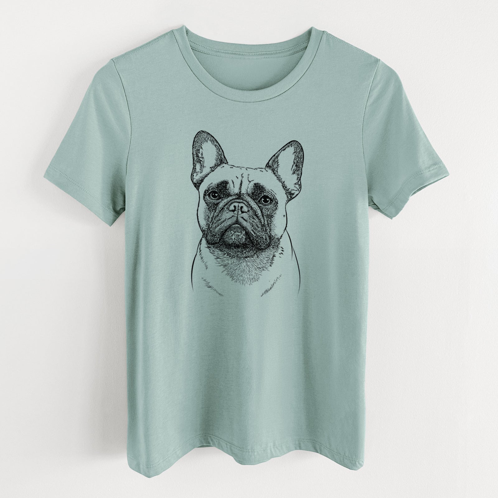 Bare Kingsleigh the French Bulldog - Women's Lightweight Relaxed Fit 100% Cotton Crewneck