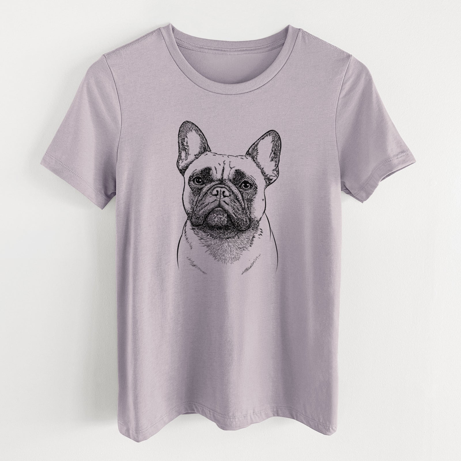 Bare Kingsleigh the French Bulldog - Women's Lightweight Relaxed Fit 100% Cotton Crewneck