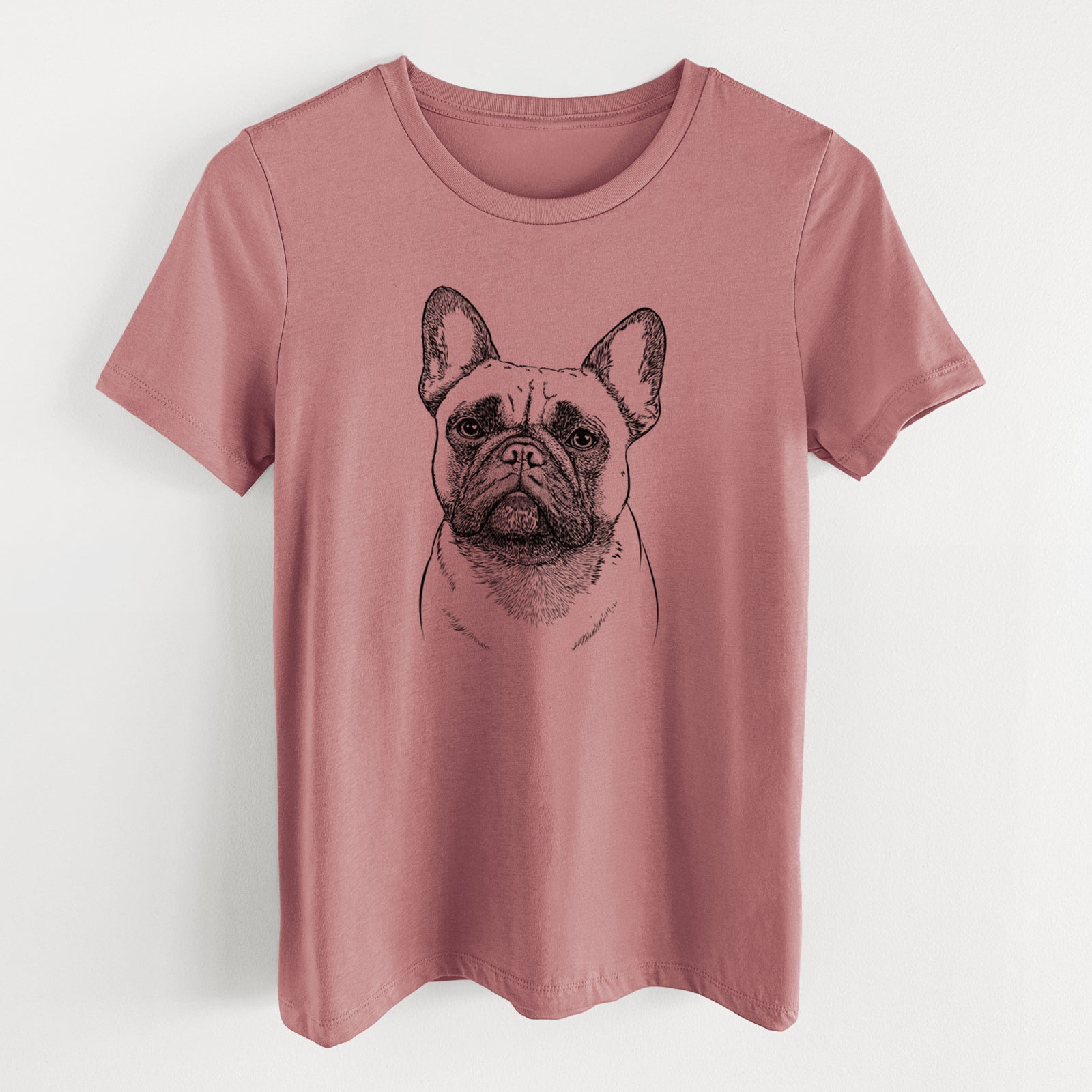 Bare Kingsleigh the French Bulldog - Women's Lightweight Relaxed Fit 100% Cotton Crewneck