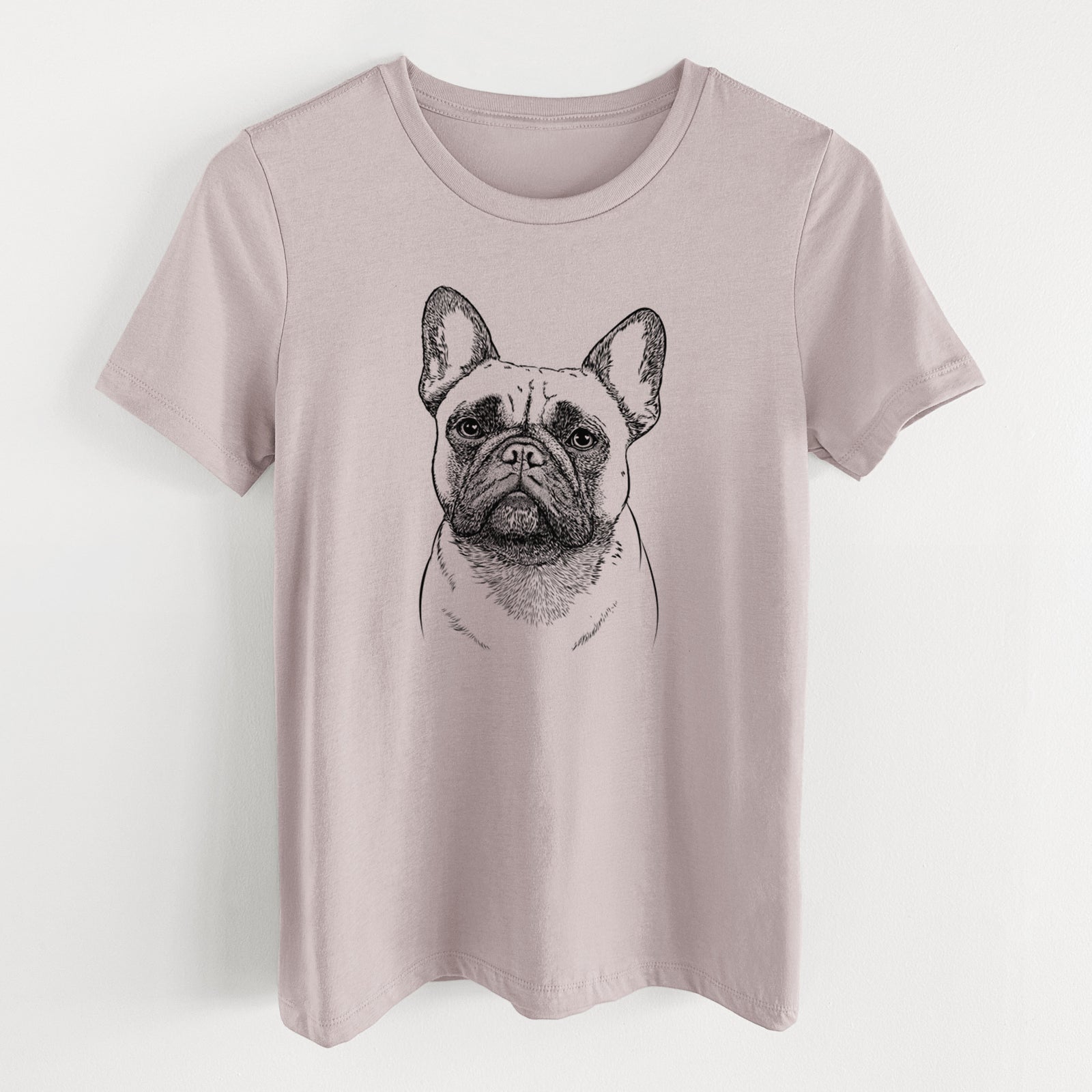 Bare Kingsleigh the French Bulldog - Women's Lightweight Relaxed Fit 100% Cotton Crewneck