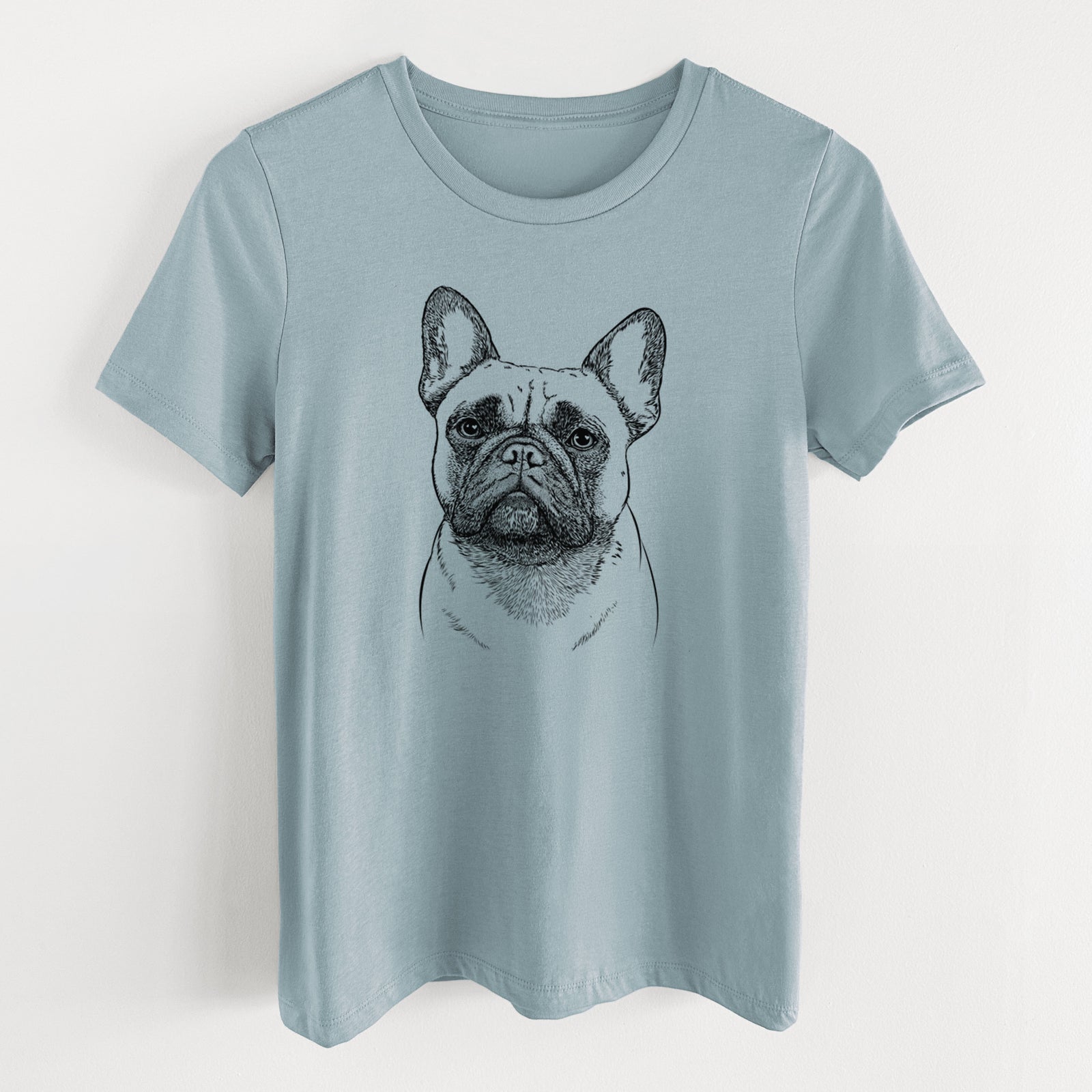 Bare Kingsleigh the French Bulldog - Women's Lightweight Relaxed Fit 100% Cotton Crewneck