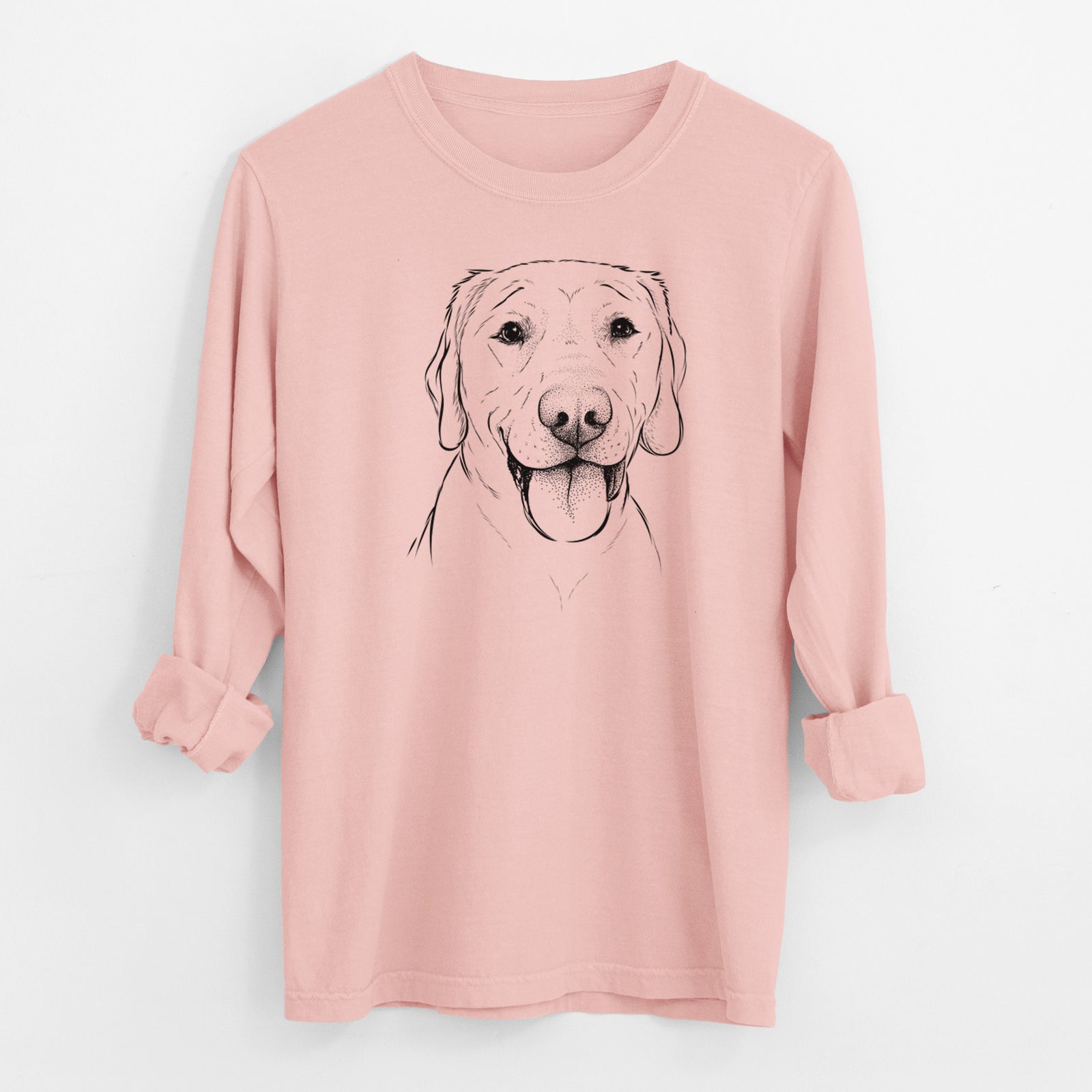 Bare Klay the Labrador Retriever - Men's Heavyweight 100% Cotton Long Sleeve