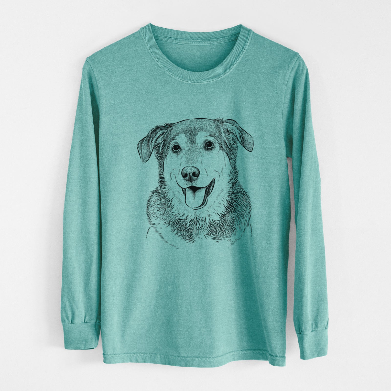 Bare Lance the Lab/Shepherd Mix - Heavyweight 100% Cotton Long Sleeve