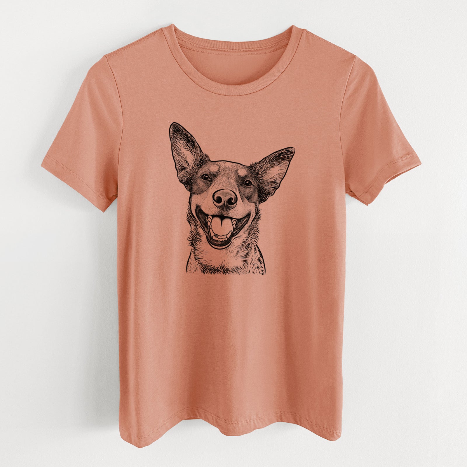 Bare Lily the Australian Cattle Dog - Women's Lightweight Relaxed Fit 100% Cotton Crewneck