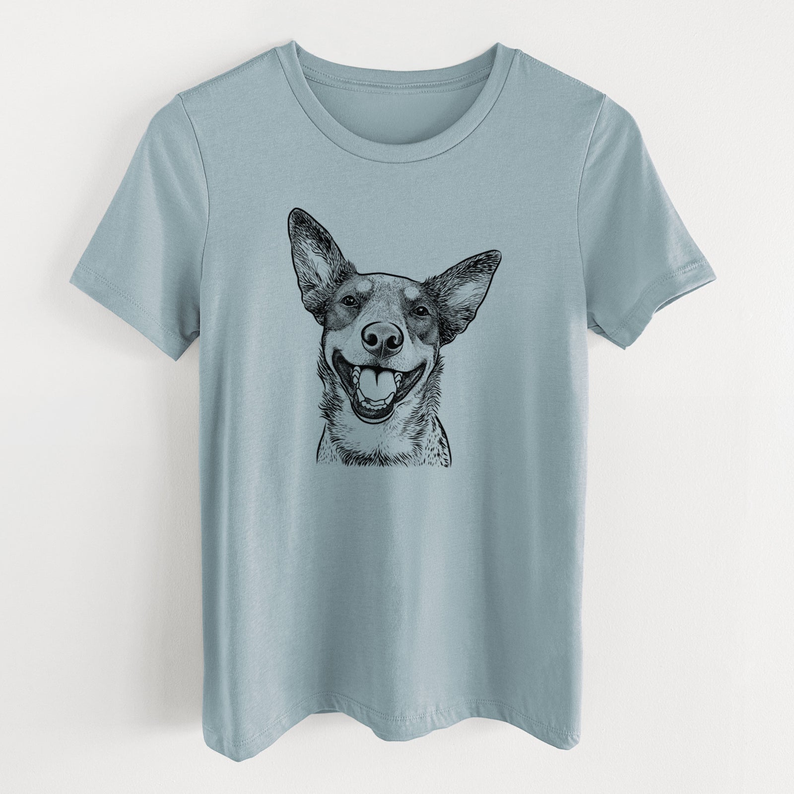 Bare Lily the Australian Cattle Dog - Women's Lightweight Relaxed Fit 100% Cotton Crewneck