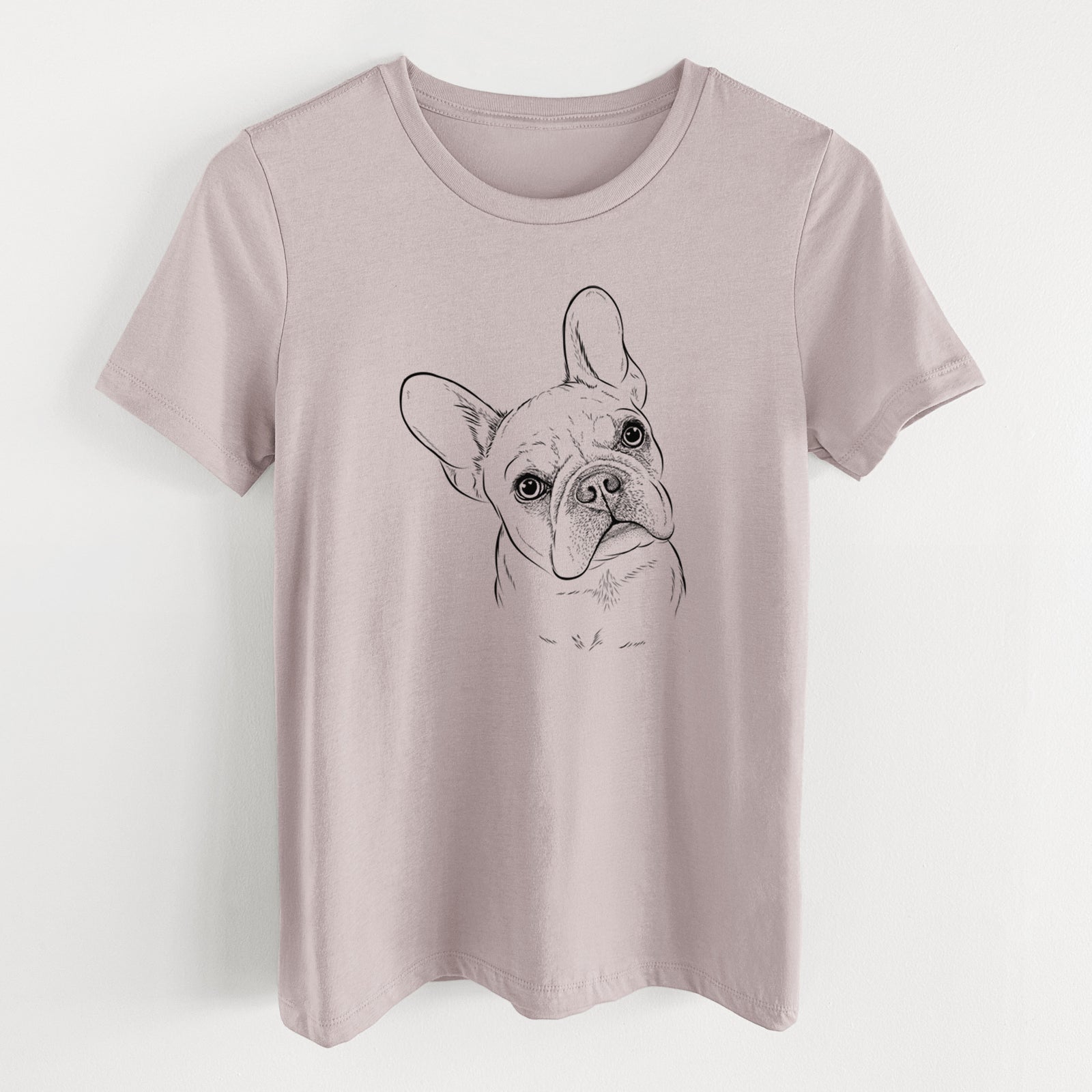 Bare Loki the French Bulldog - Women's Lightweight Relaxed Fit 100% Cotton Crewneck