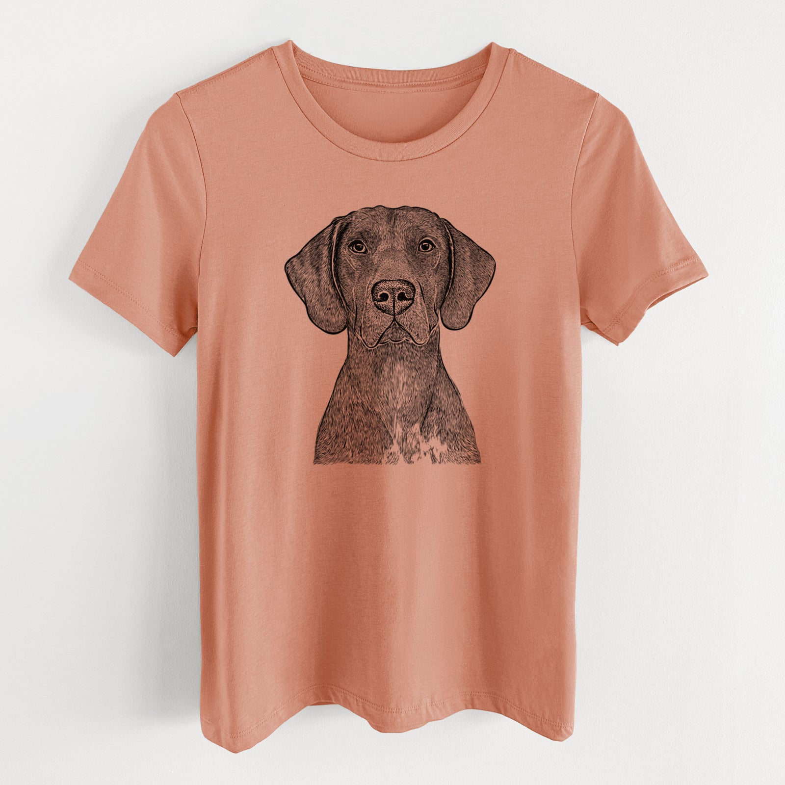 Bare Lucifer the German Shorthaired Pointer - Women's Lightweight Relaxed Fit 100% Cotton Crewneck