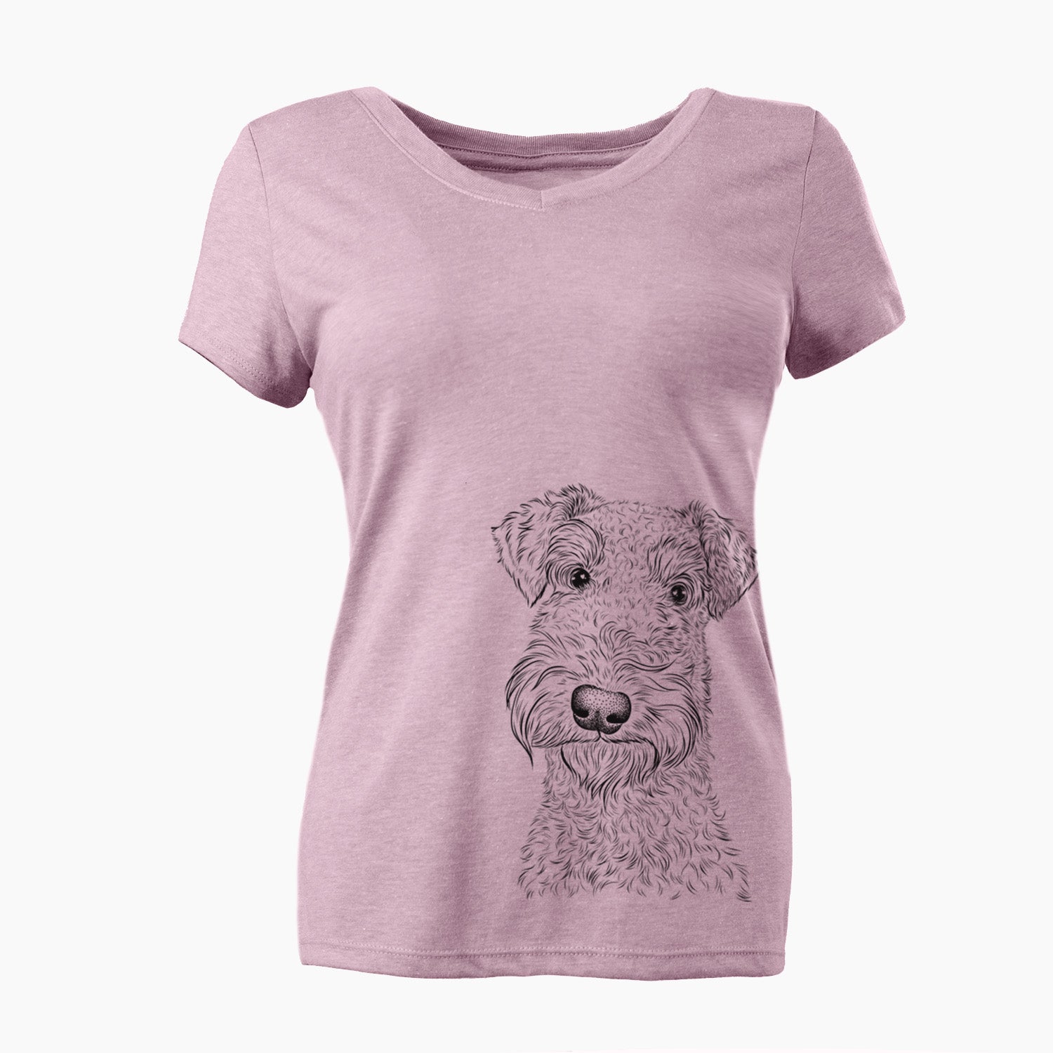 Bare Roc Haven Maggie May the Airedale Terrier - Women's V-neck Shirt