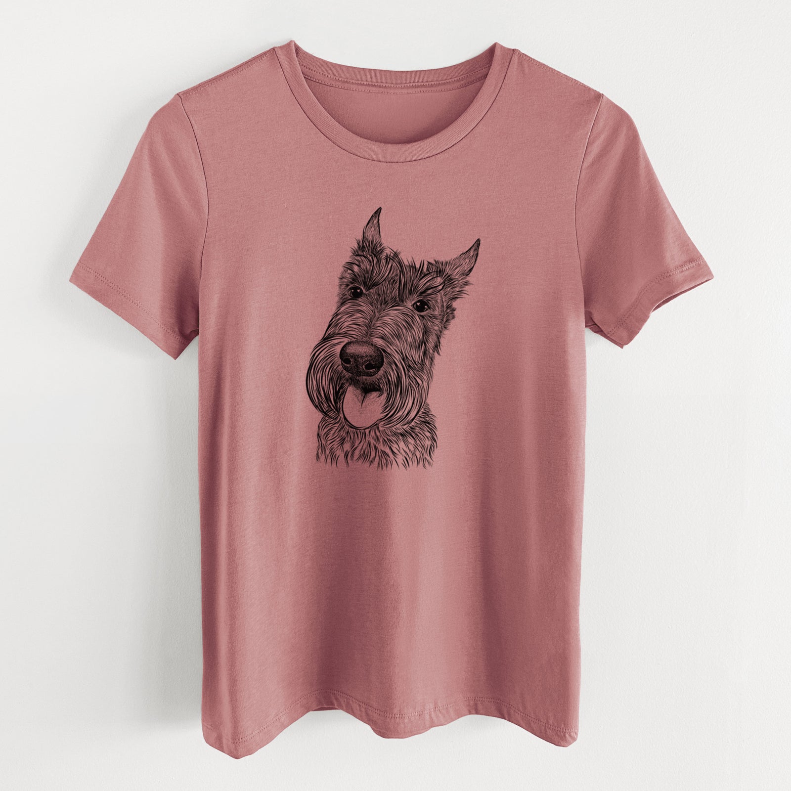 Bare Magnus the Scottish Terrier - Women's Lightweight Relaxed Fit 100% Cotton Crewneck