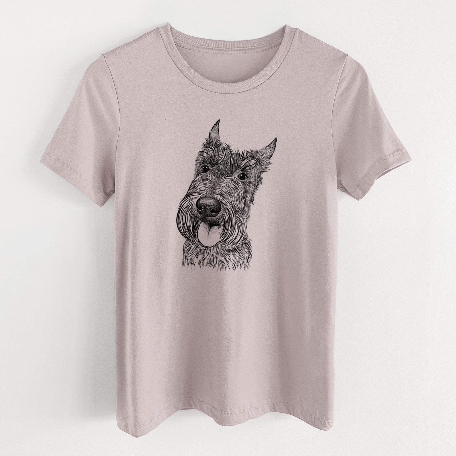 Bare Magnus the Scottish Terrier - Women's Lightweight Relaxed Fit 100% Cotton Crewneck