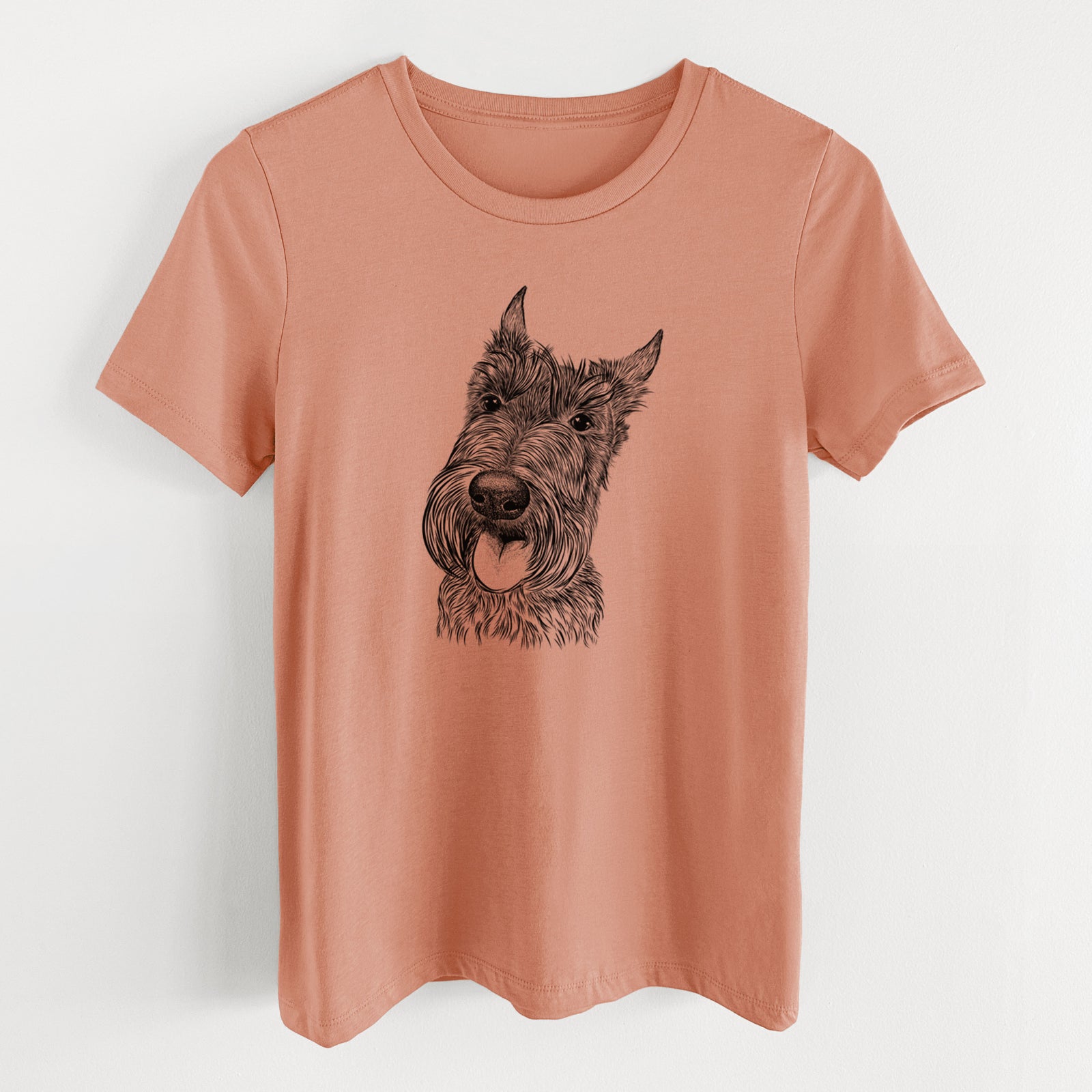 Bare Magnus the Scottish Terrier - Women's Lightweight Relaxed Fit 100% Cotton Crewneck