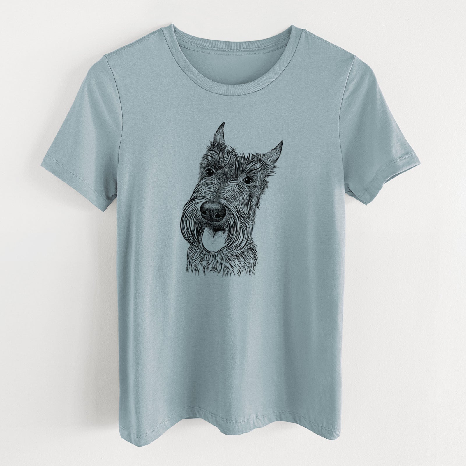 Bare Magnus the Scottish Terrier - Women's Lightweight Relaxed Fit 100% Cotton Crewneck