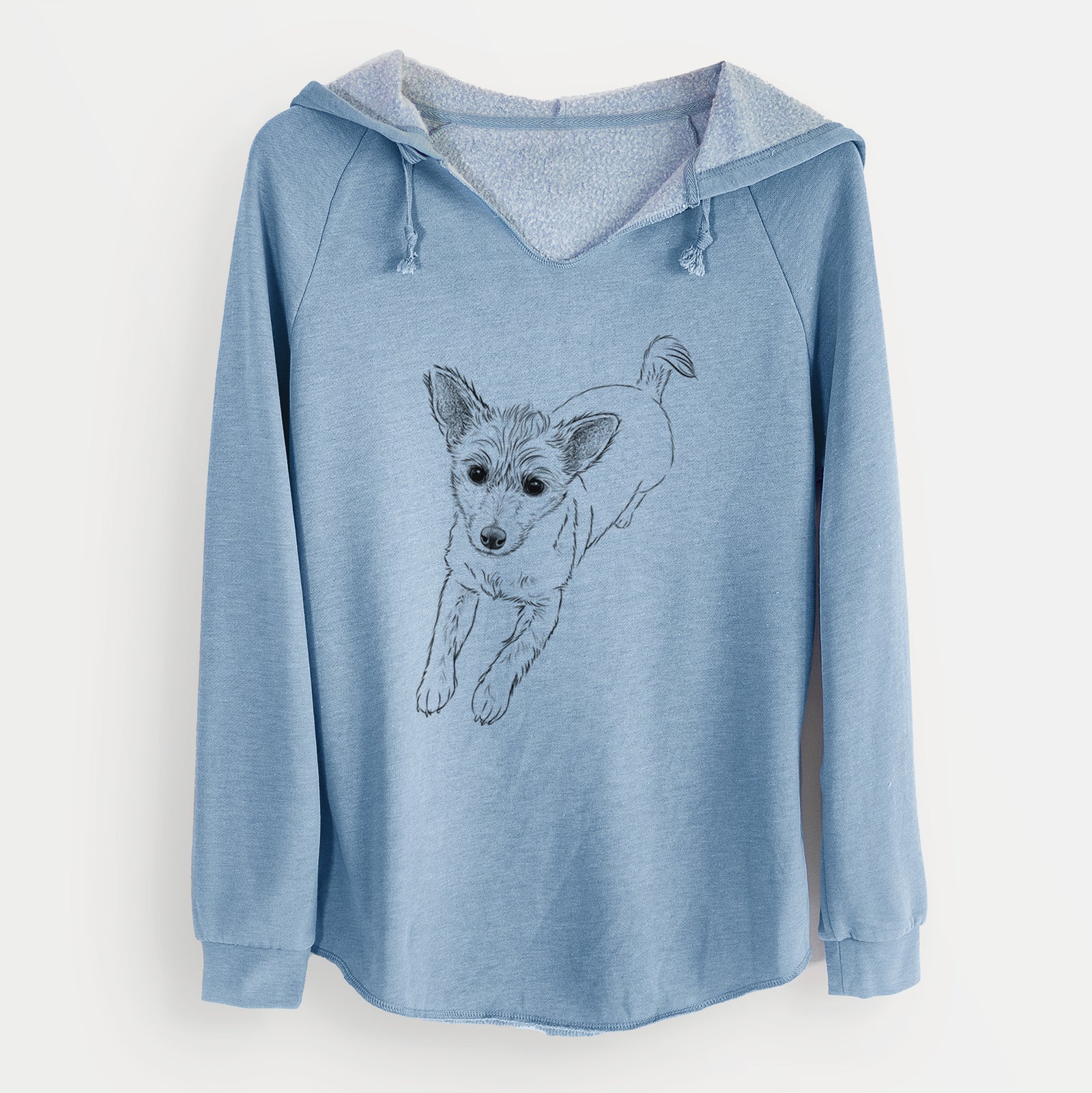 Bare Maisie the Terrier Mix - Cali Wave Hooded Sweatshirt