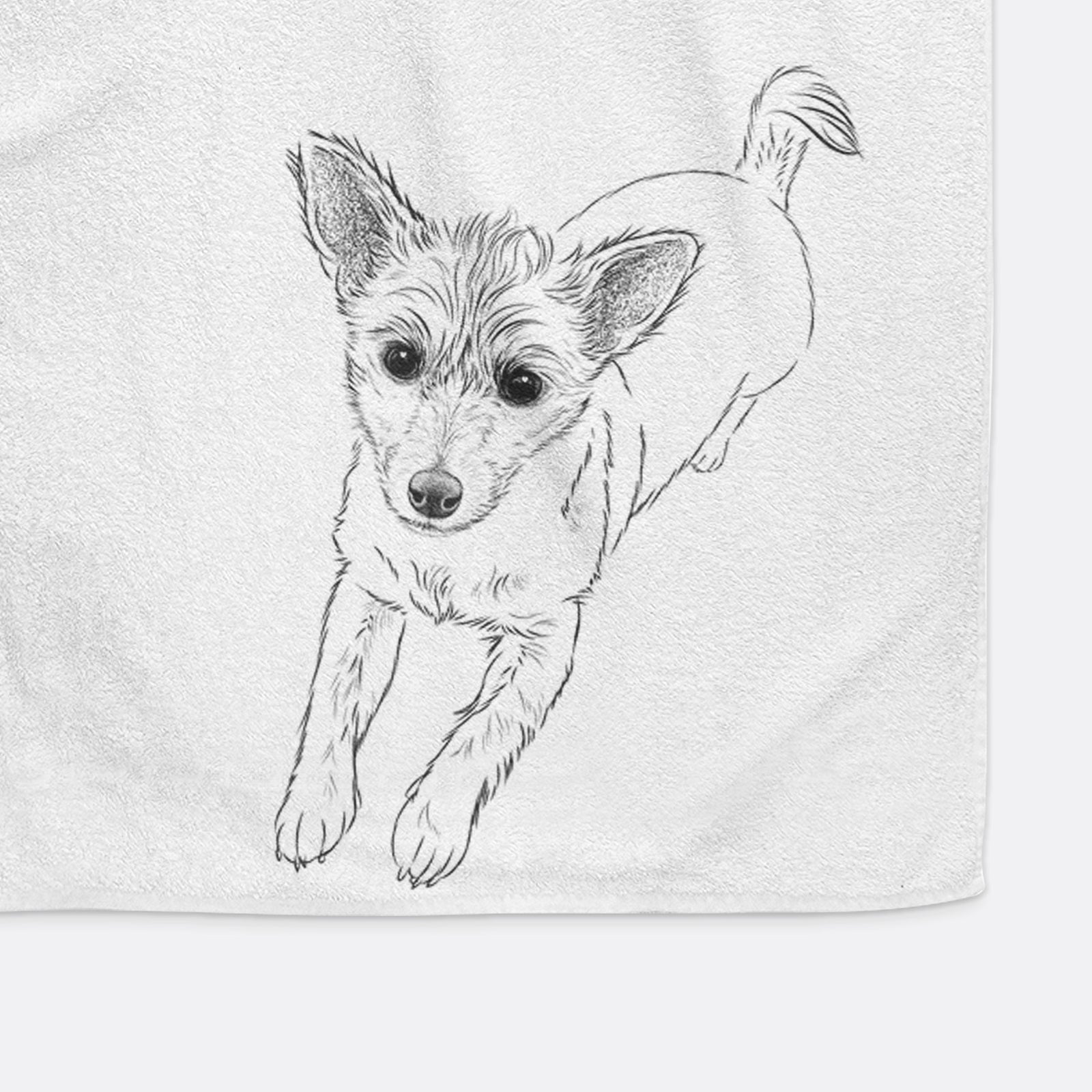 Maisie the Terrier Mix Premium Hand Towel