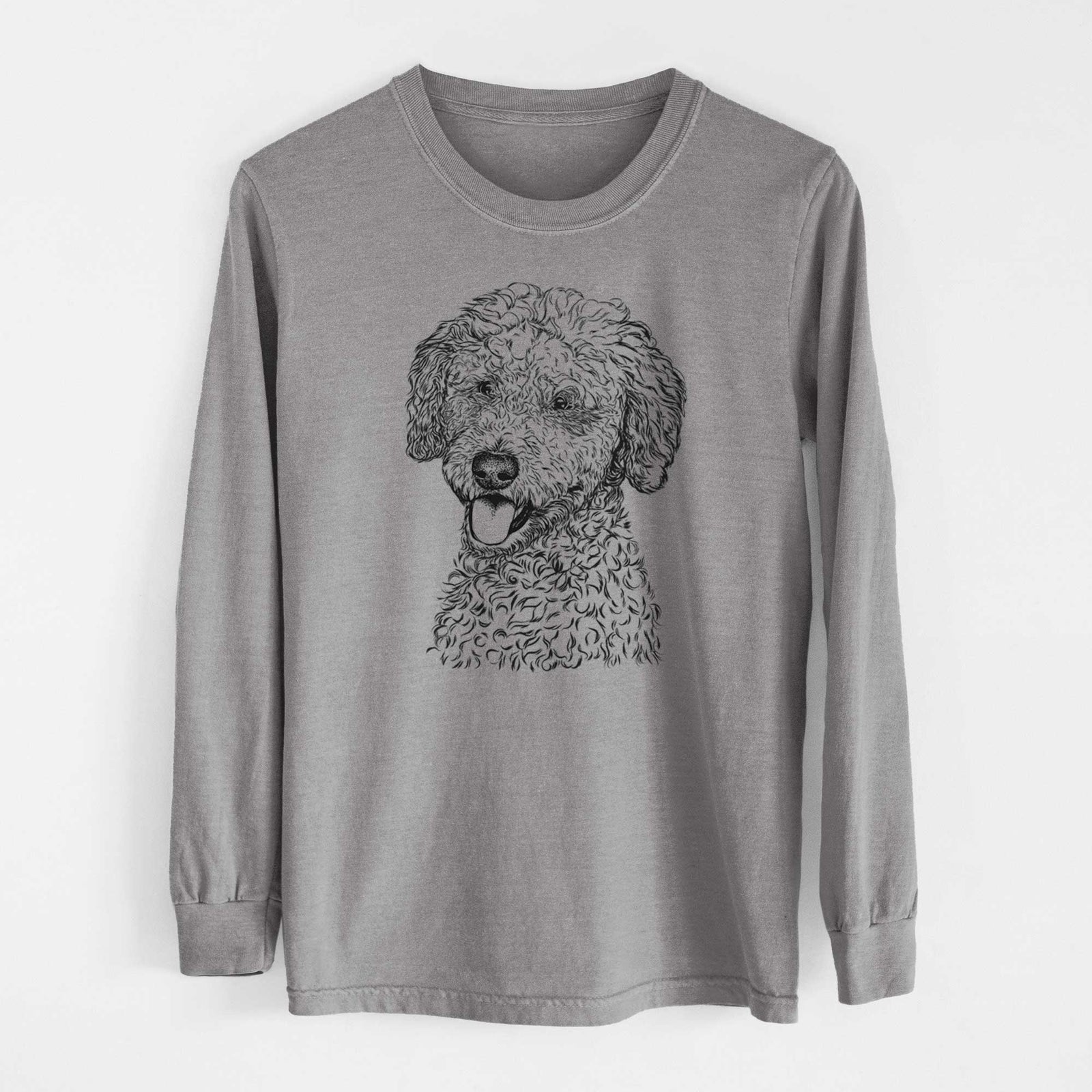 Bare Marlow the Goldendoodle - Men's Heavyweight 100% Cotton Long Sleeve