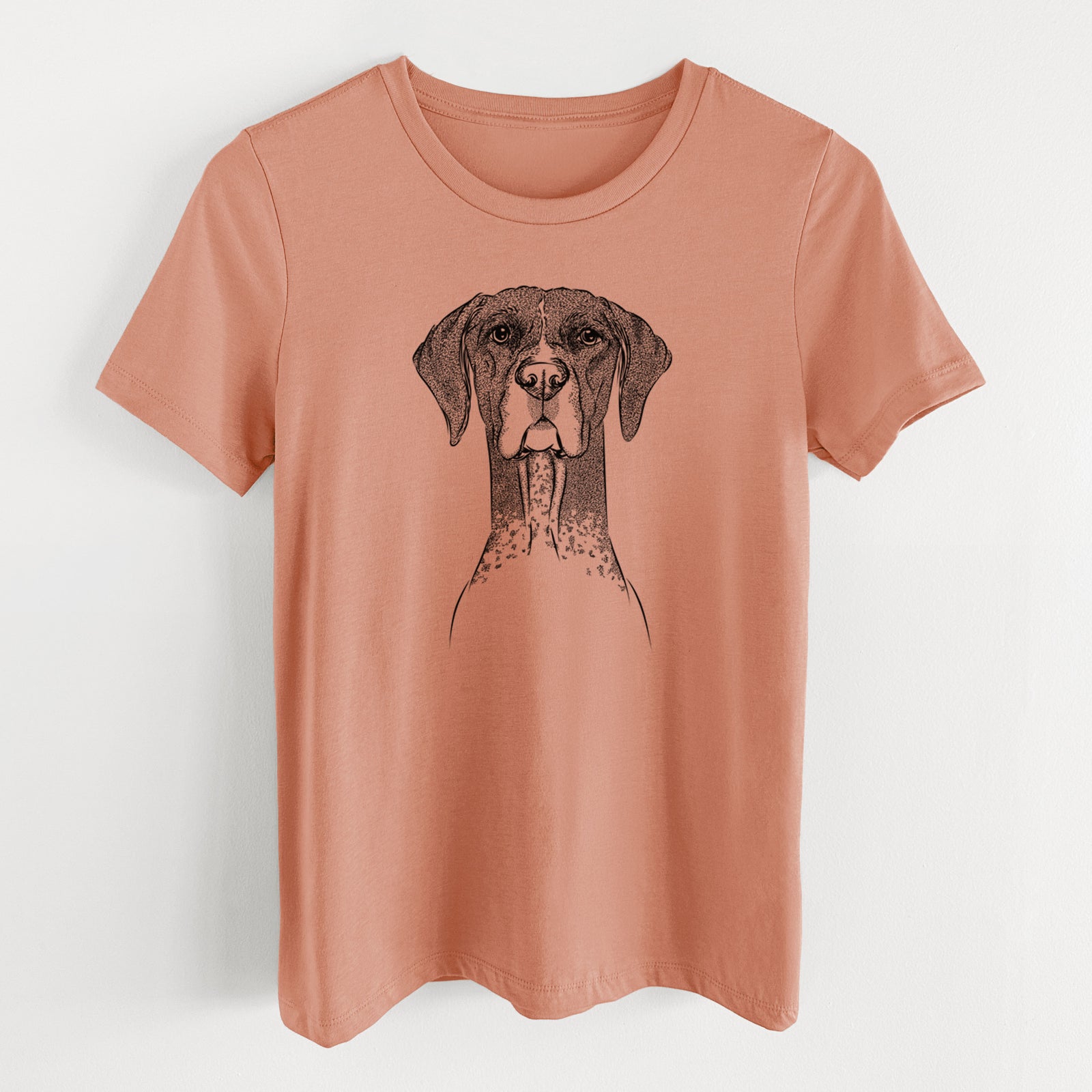 Bare Mattis the German Shorthaired Pointer - Women's Lightweight Relaxed Fit 100% Cotton Crewneck