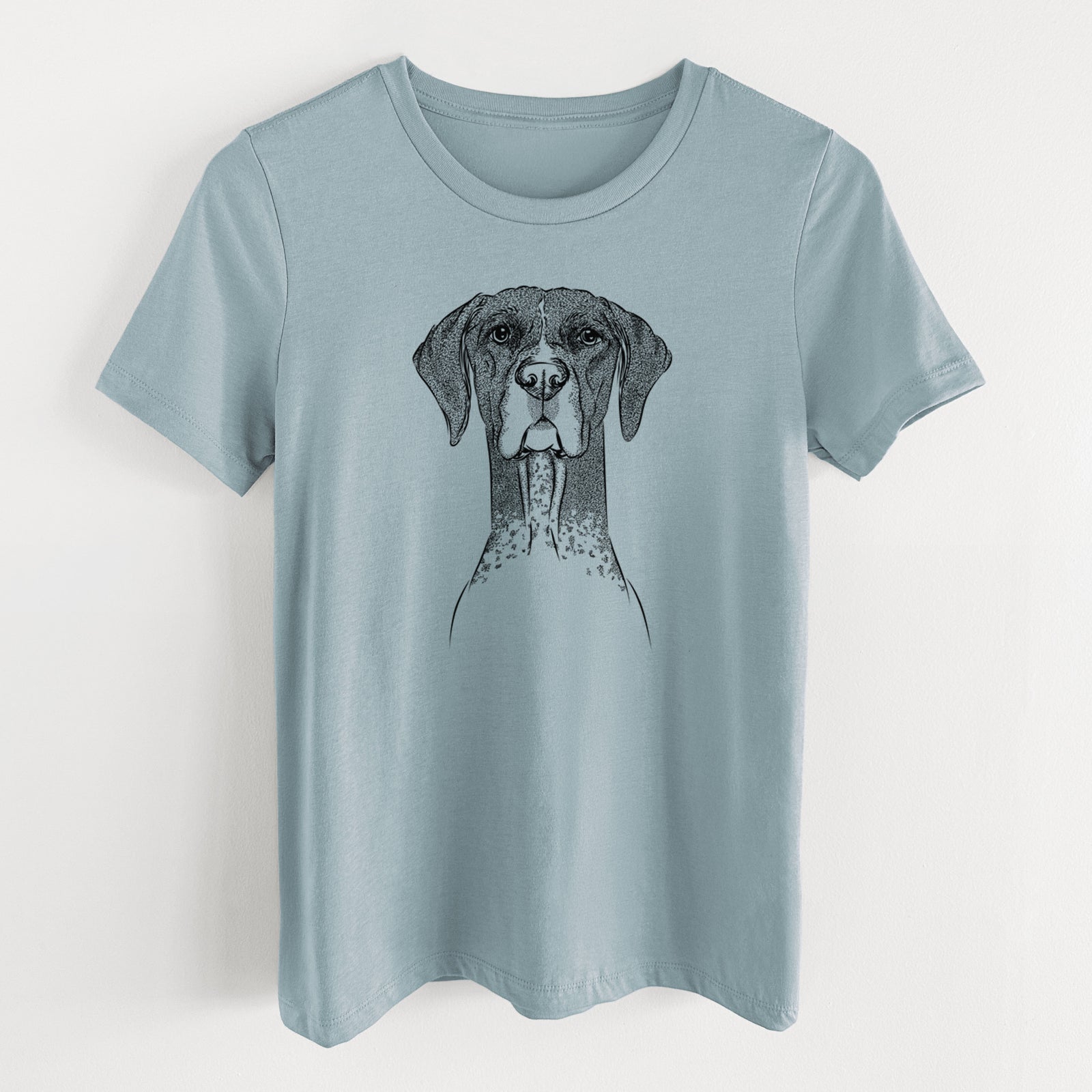 Bare Mattis the German Shorthaired Pointer - Women's Lightweight Relaxed Fit 100% Cotton Crewneck