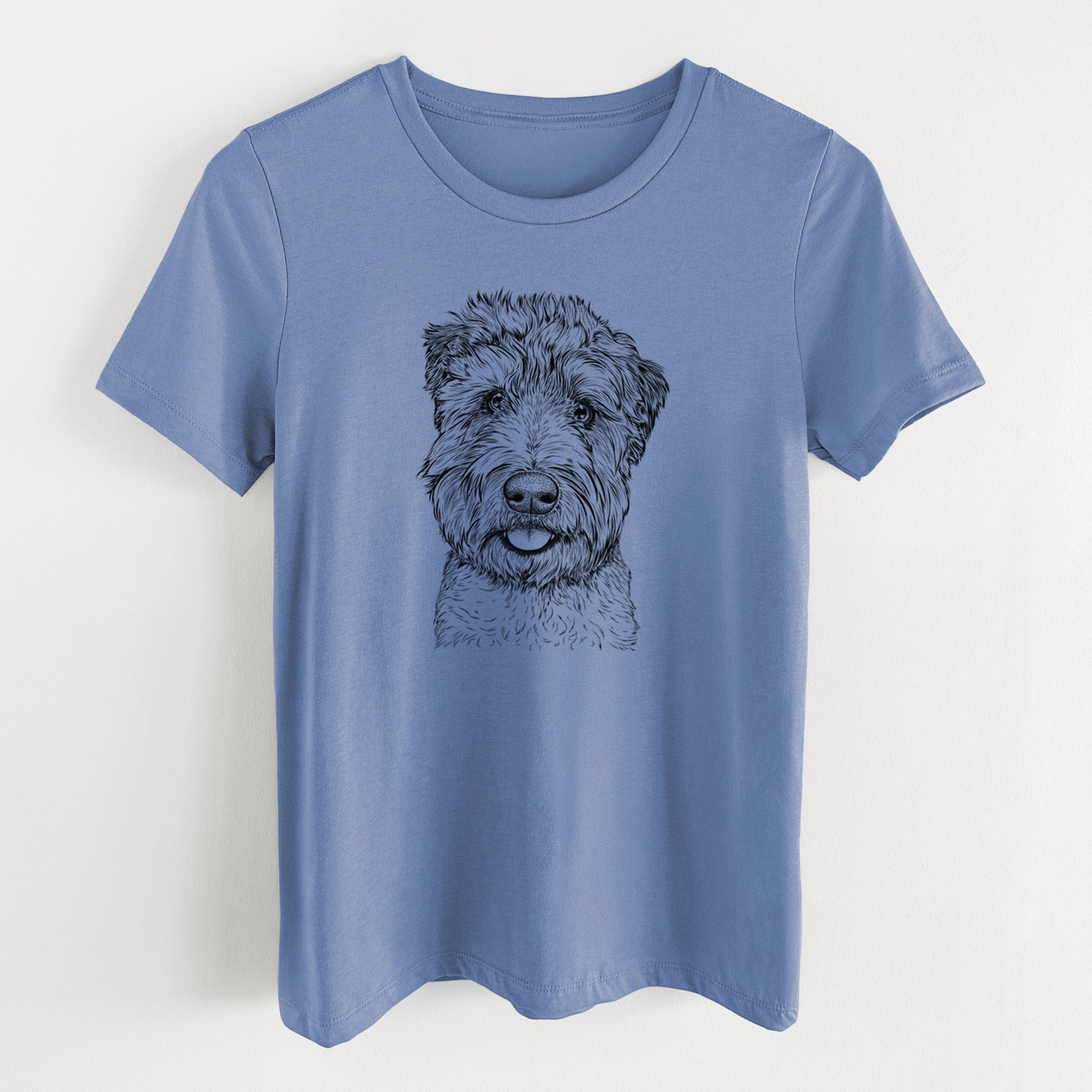 Bare Milton the Soft Coated Wheaten Terrier - Women's Lightweight Relaxed Fit 100% Cotton Crewneck