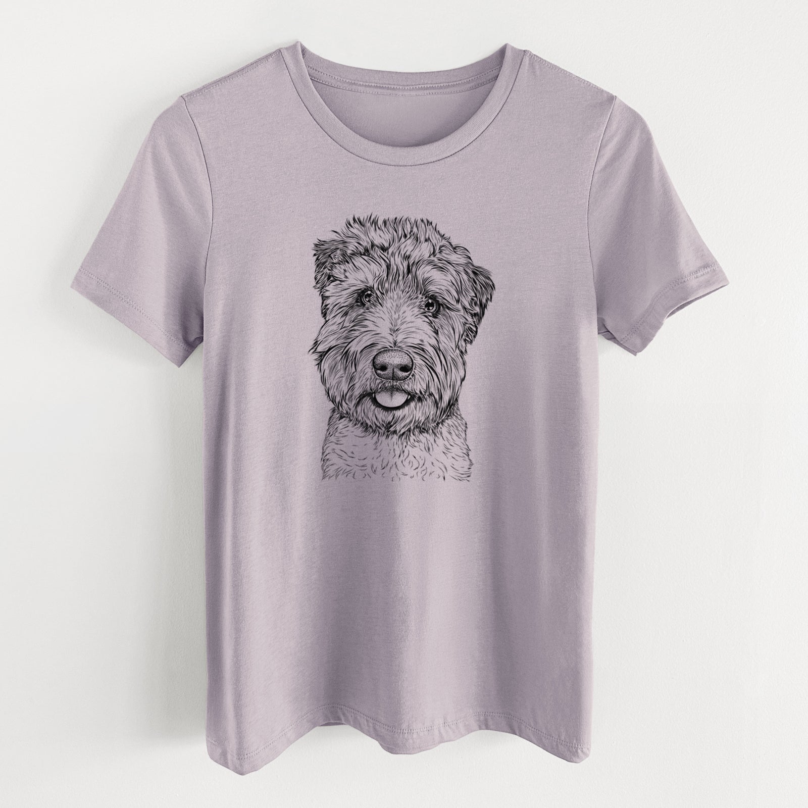 Bare Milton the Soft Coated Wheaten Terrier - Women's Lightweight Relaxed Fit 100% Cotton Crewneck