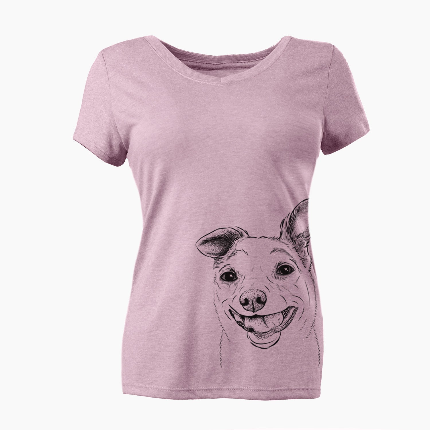 Bare Mortimer the Mixed Breed - Women's V-neck Shirt