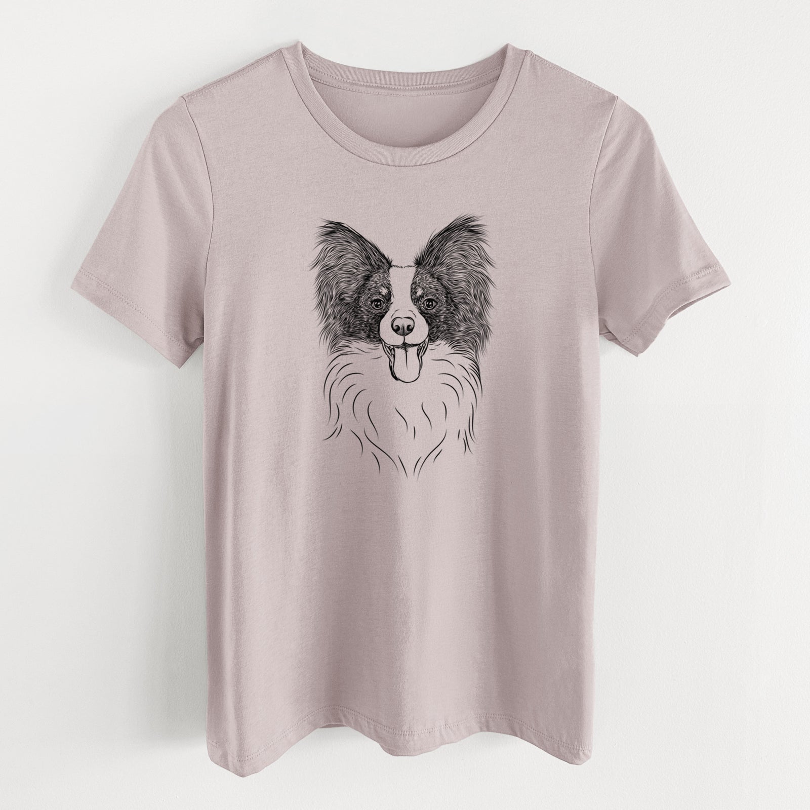 Bare Patrick the Papillon - Women's Lightweight Relaxed Fit 100% Cotton Crewneck