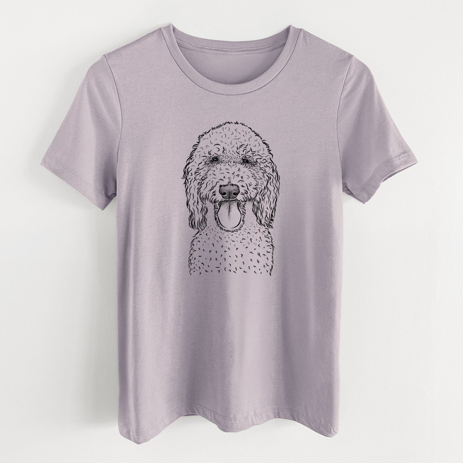Bare Pavlov the Goldendoodle - Women's Lightweight Relaxed Fit 100% Cotton Crewneck