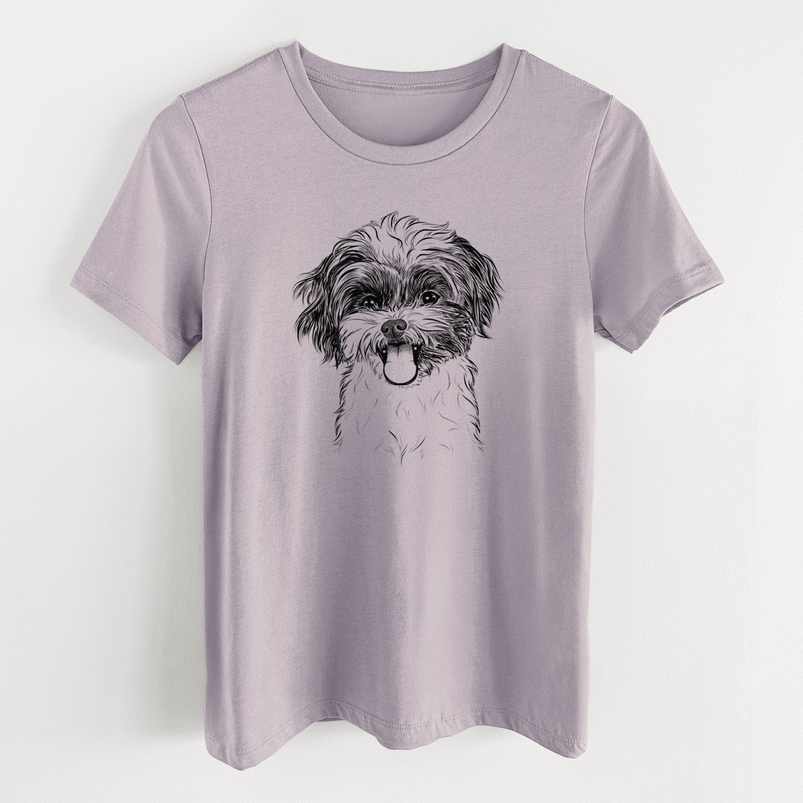 Bare Pepper the Shihpoo - Women's Lightweight Relaxed Fit 100% Cotton Crewneck