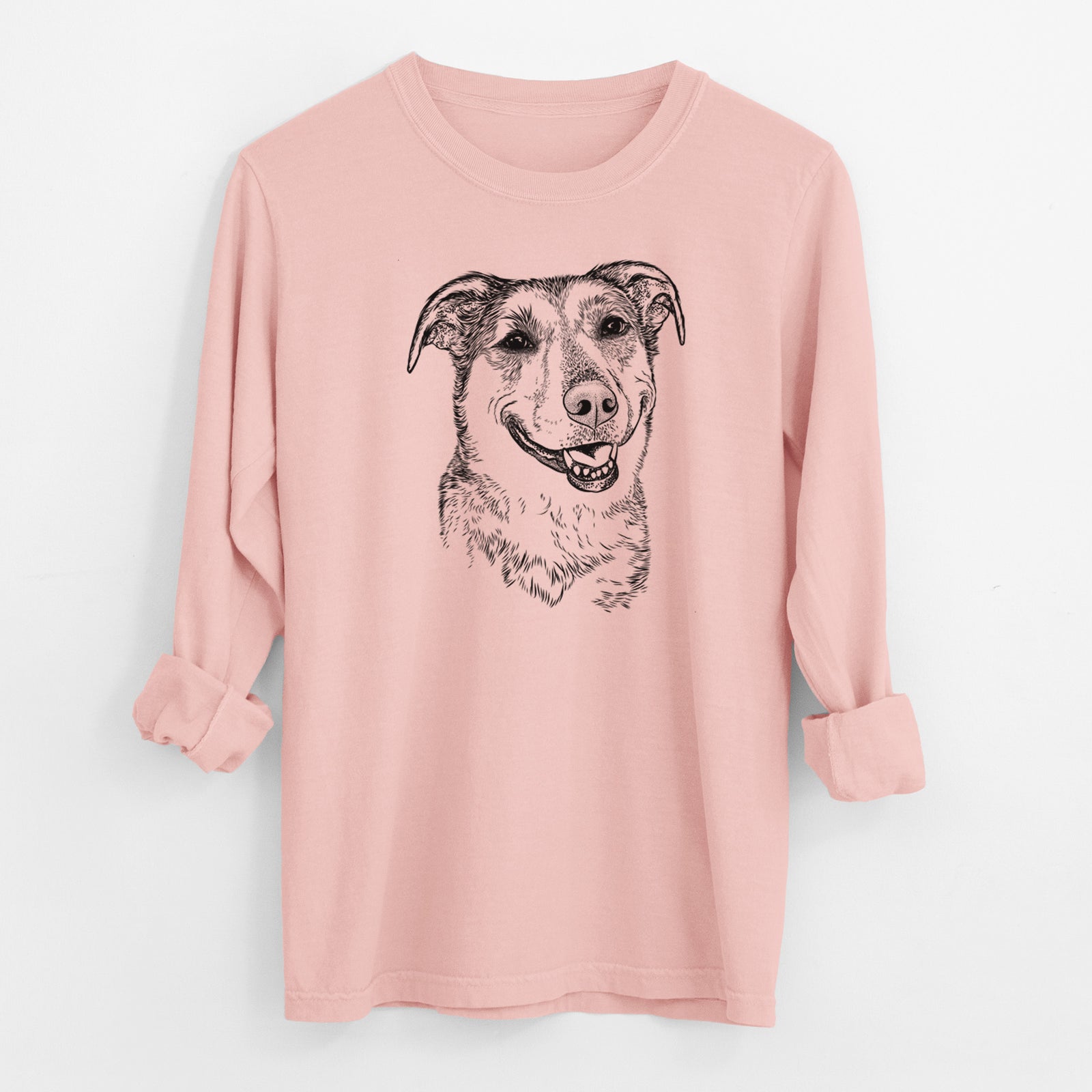 Bare Pippin the Shepherd Mix - Men's Heavyweight 100% Cotton Long Sleeve