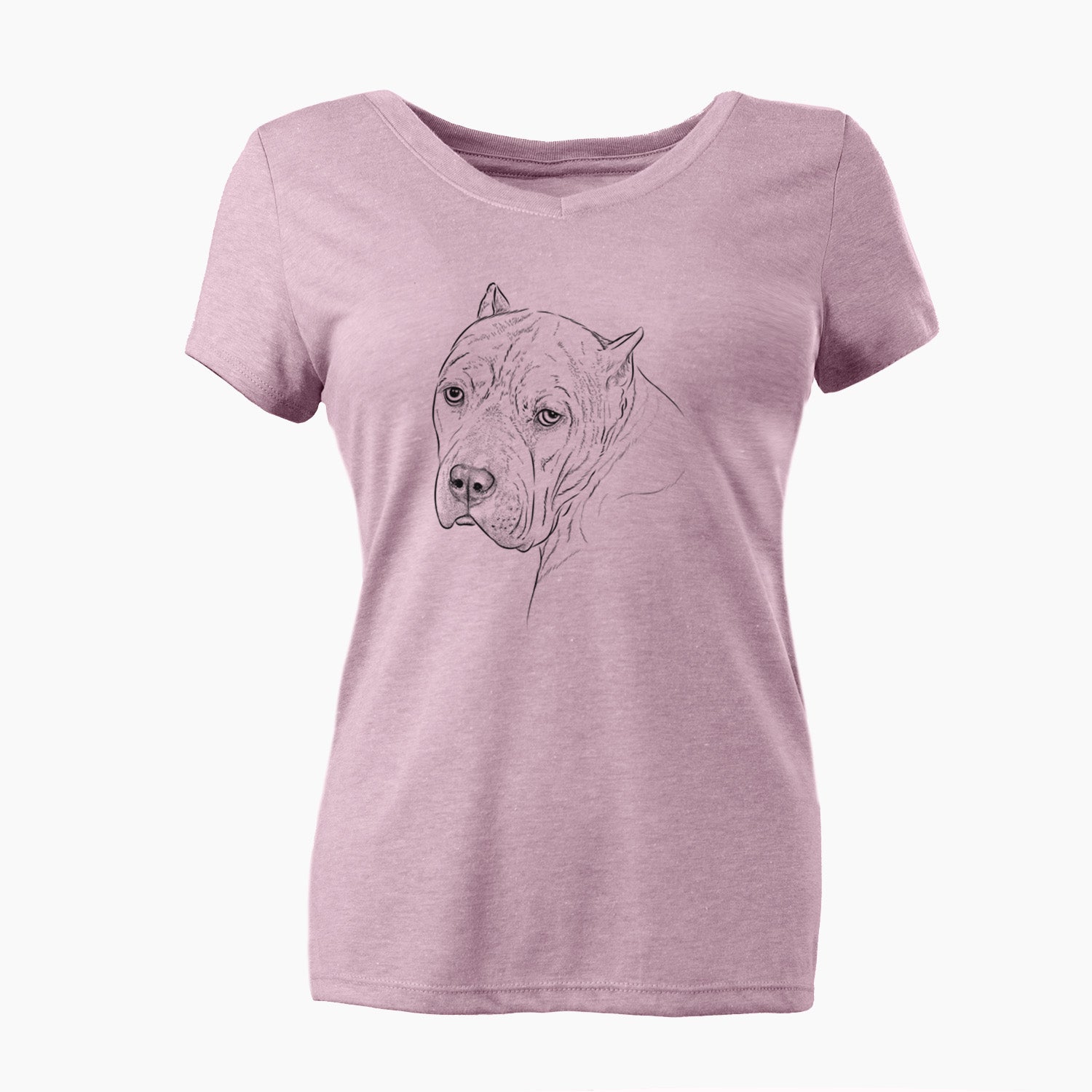 Bare Precious the Staffordshire Terrier - Women's V-neck Shirt