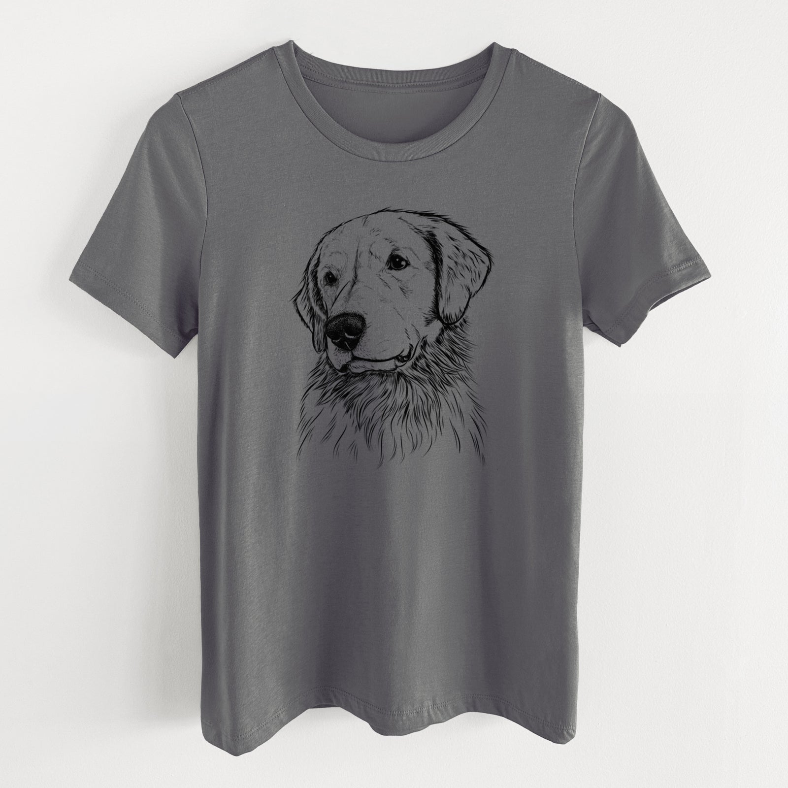 Bare Quinn the Golden Retriever - Women's Lightweight Relaxed Fit 100% Cotton Crewneck