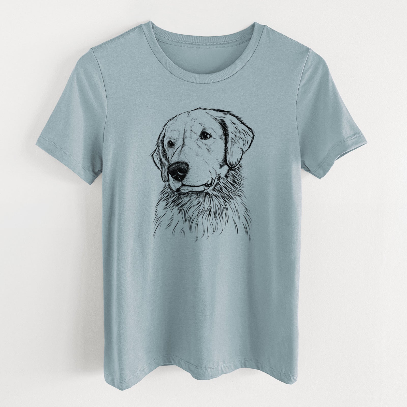 Bare Quinn the Golden Retriever - Women's Lightweight Relaxed Fit 100% Cotton Crewneck