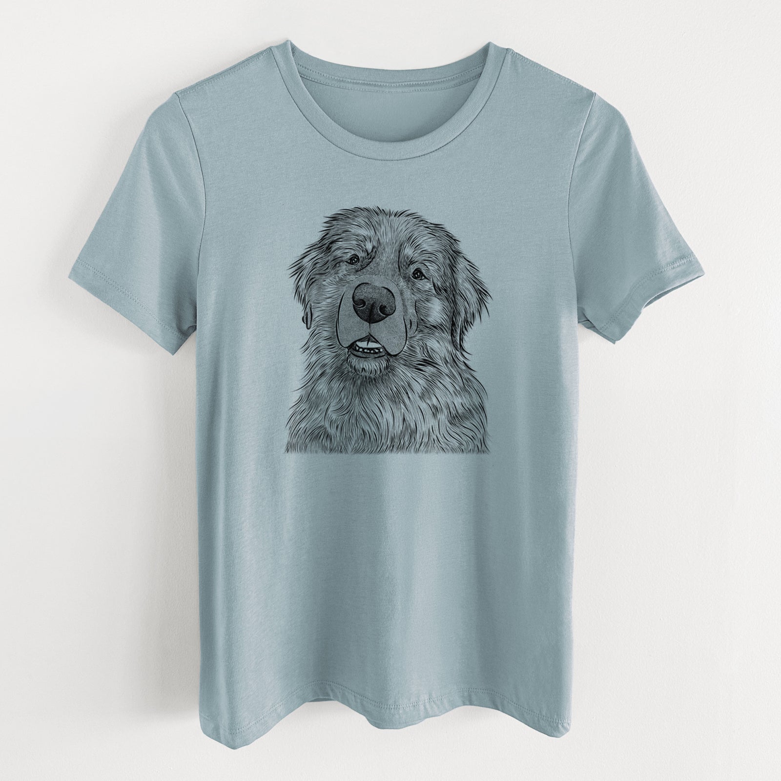 Bare Ralph the Leonberger - Women's Lightweight Relaxed Fit 100% Cotton Crewneck