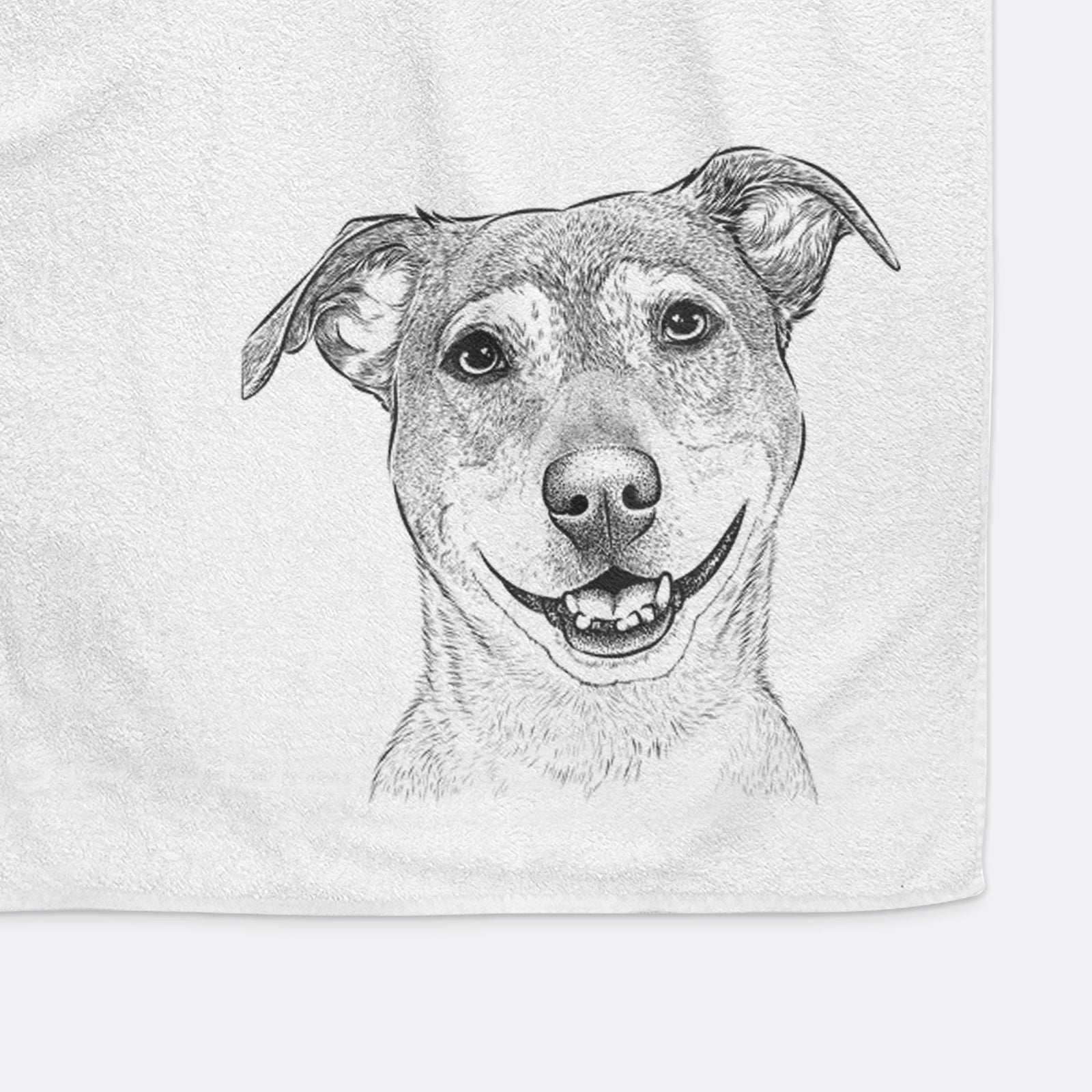 Reese the Mountain Cur Decorative Hand Towel