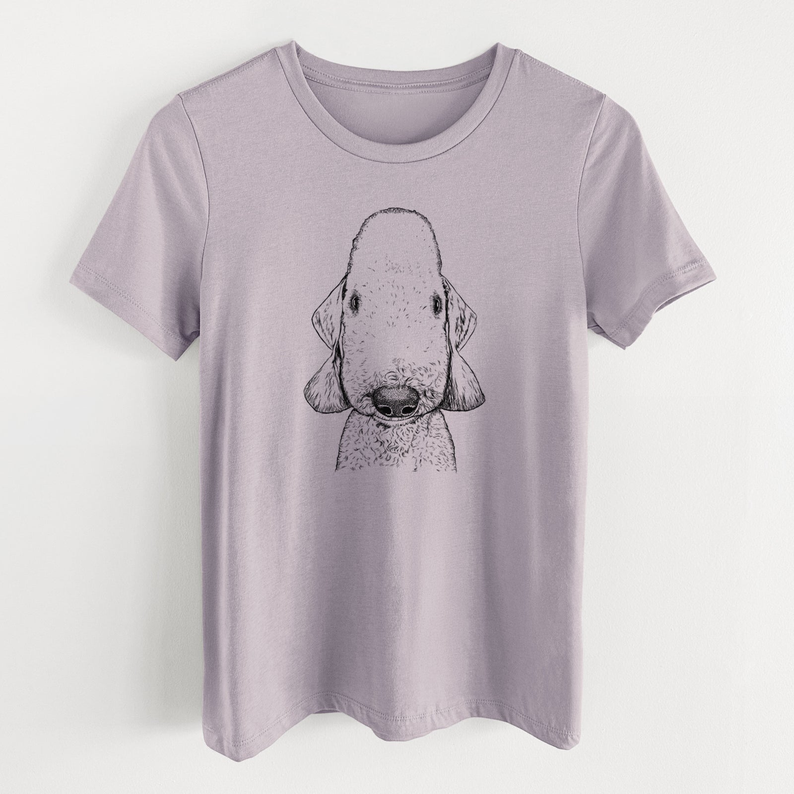 Bare Remington the Bedlington Terrier - Women's Lightweight Relaxed Fit 100% Cotton Crewneck