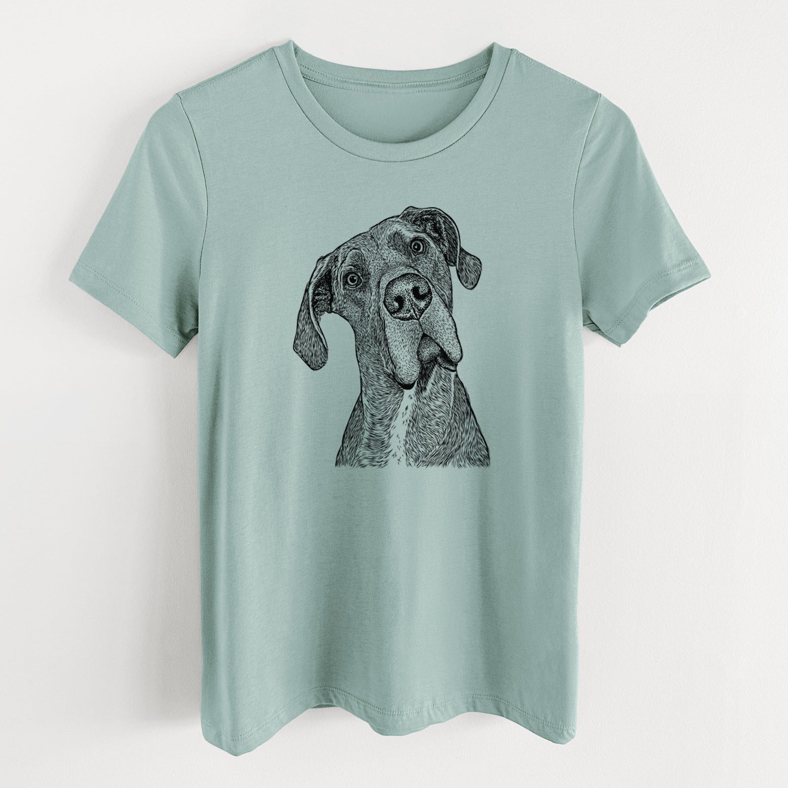 Bare River the Great Dane - Women's Lightweight Relaxed Fit 100% Cotton Crewneck