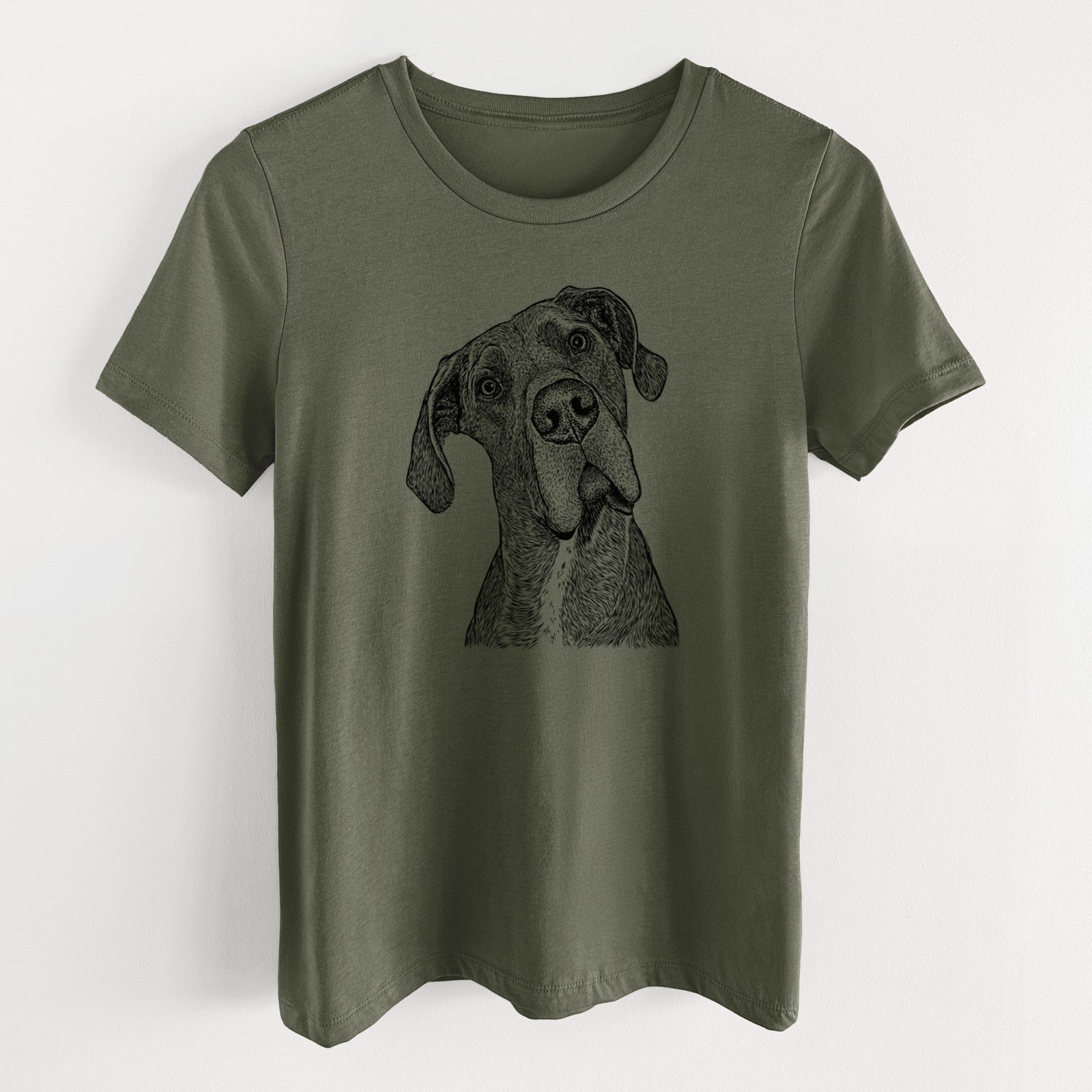 Bare River the Great Dane - Women's Lightweight Relaxed Fit 100% Cotton Crewneck