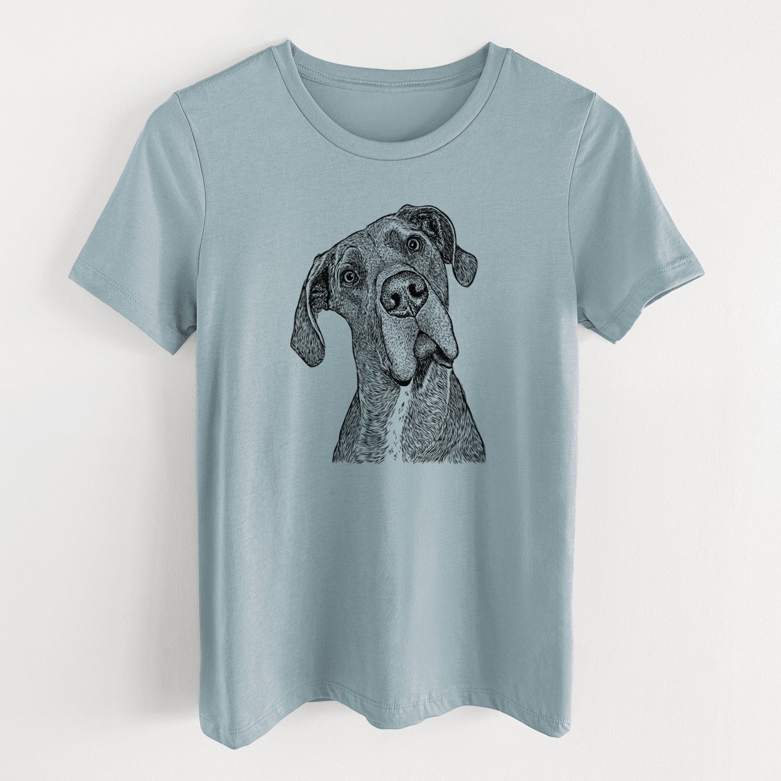 Bare River the Great Dane - Women's Lightweight Relaxed Fit 100% Cotton Crewneck
