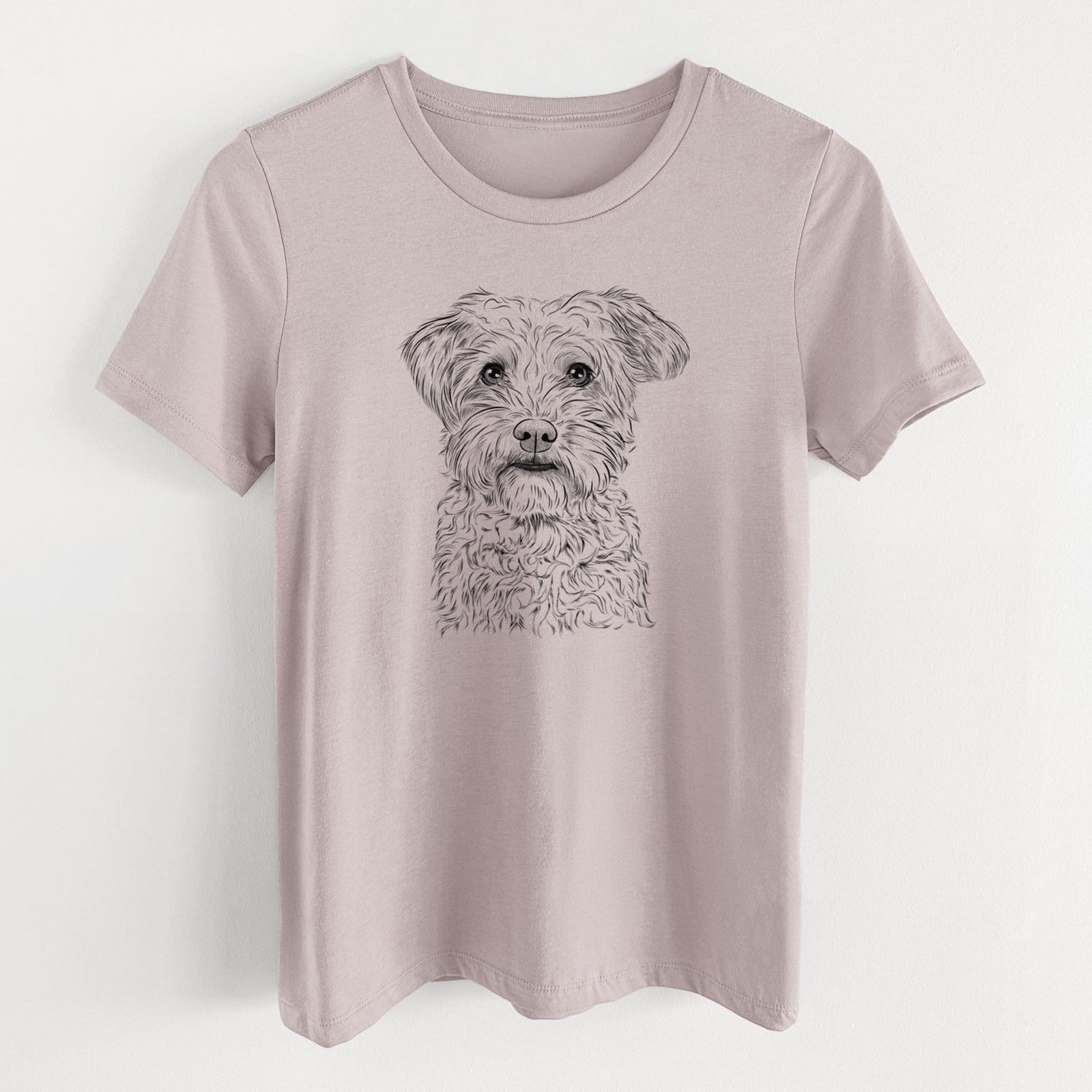 Bare Rudy the Schnoodle - Women's Lightweight Relaxed Fit 100% Cotton Crewneck