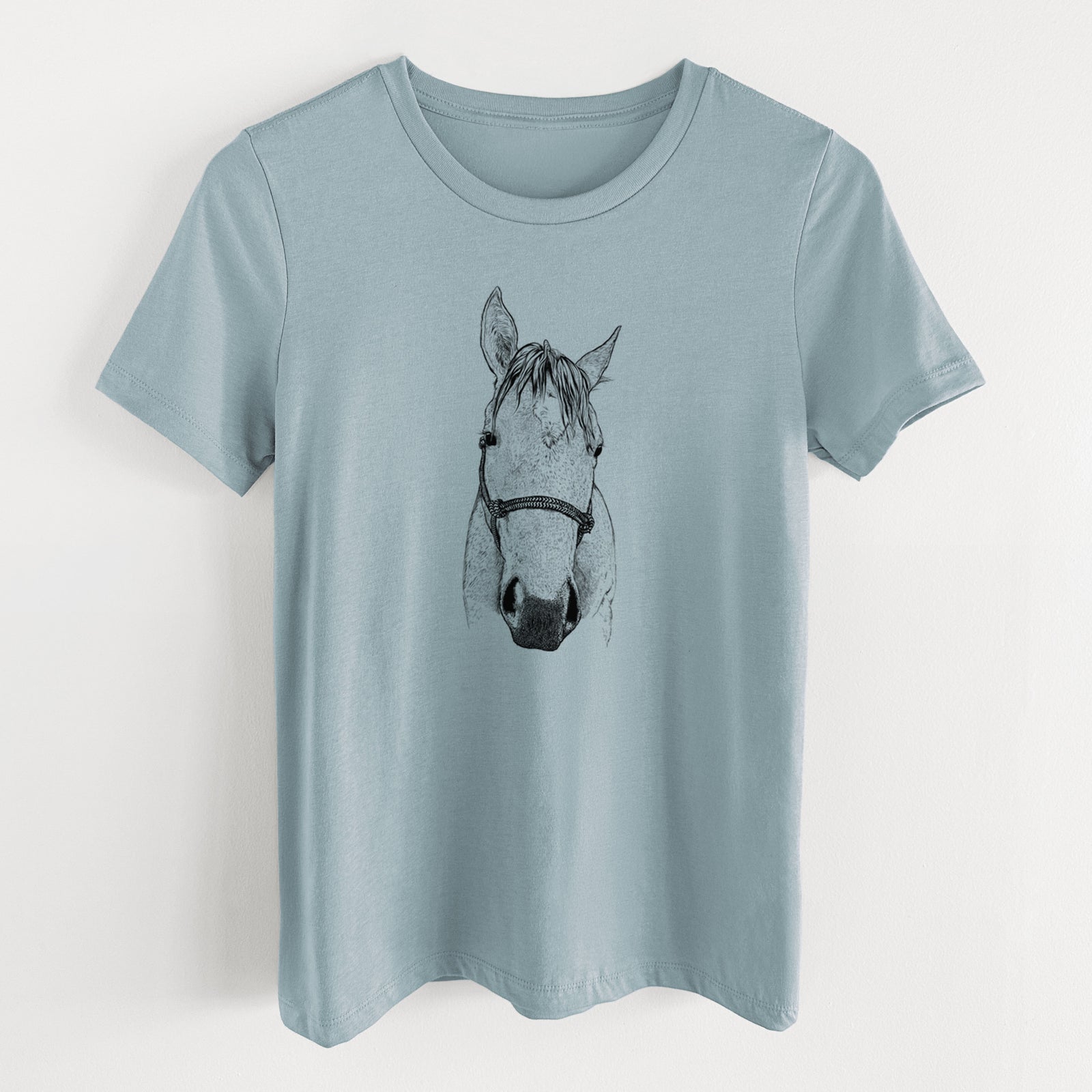 Bare SeaBee the Quarter Horse - Women's Lightweight Relaxed Fit 100% Cotton Crewneck