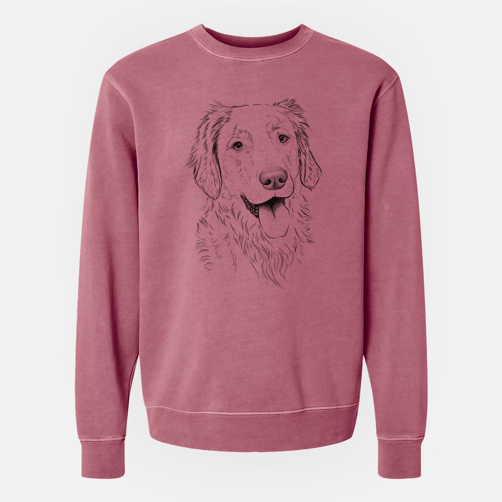 Bare Semba the Golden Retriever - Unisex Pigment Dyed Crew Sweatshirt